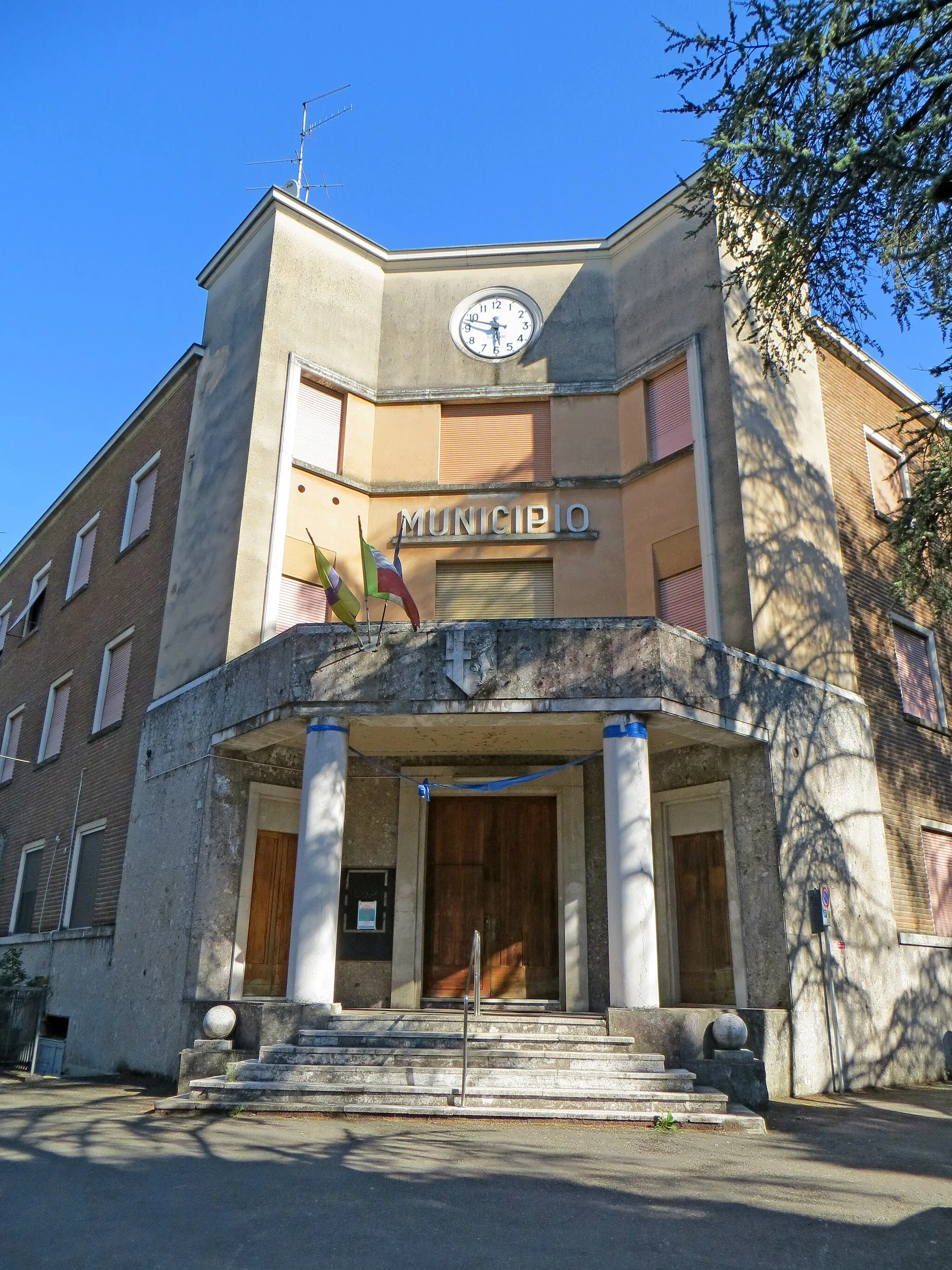 Photo showing: Ex municipio (Corcagnano, Parma) - facciata