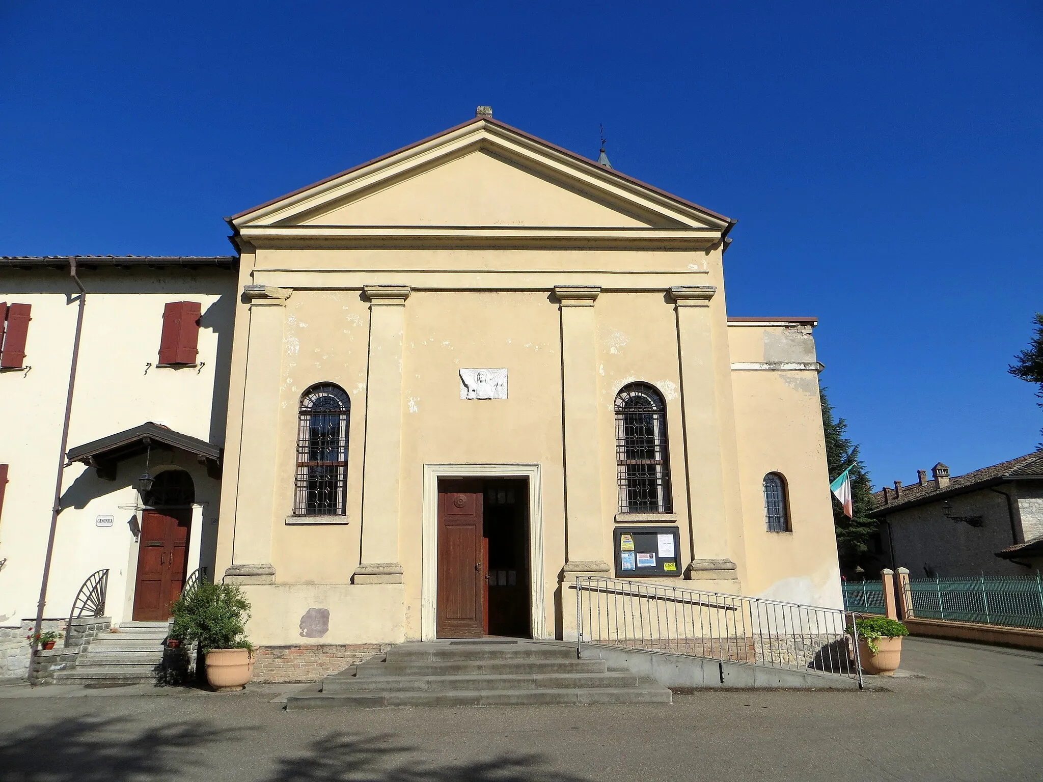 Photo showing: Chiesa di Santa Lucia (Corcagnano, Parma) - facciata