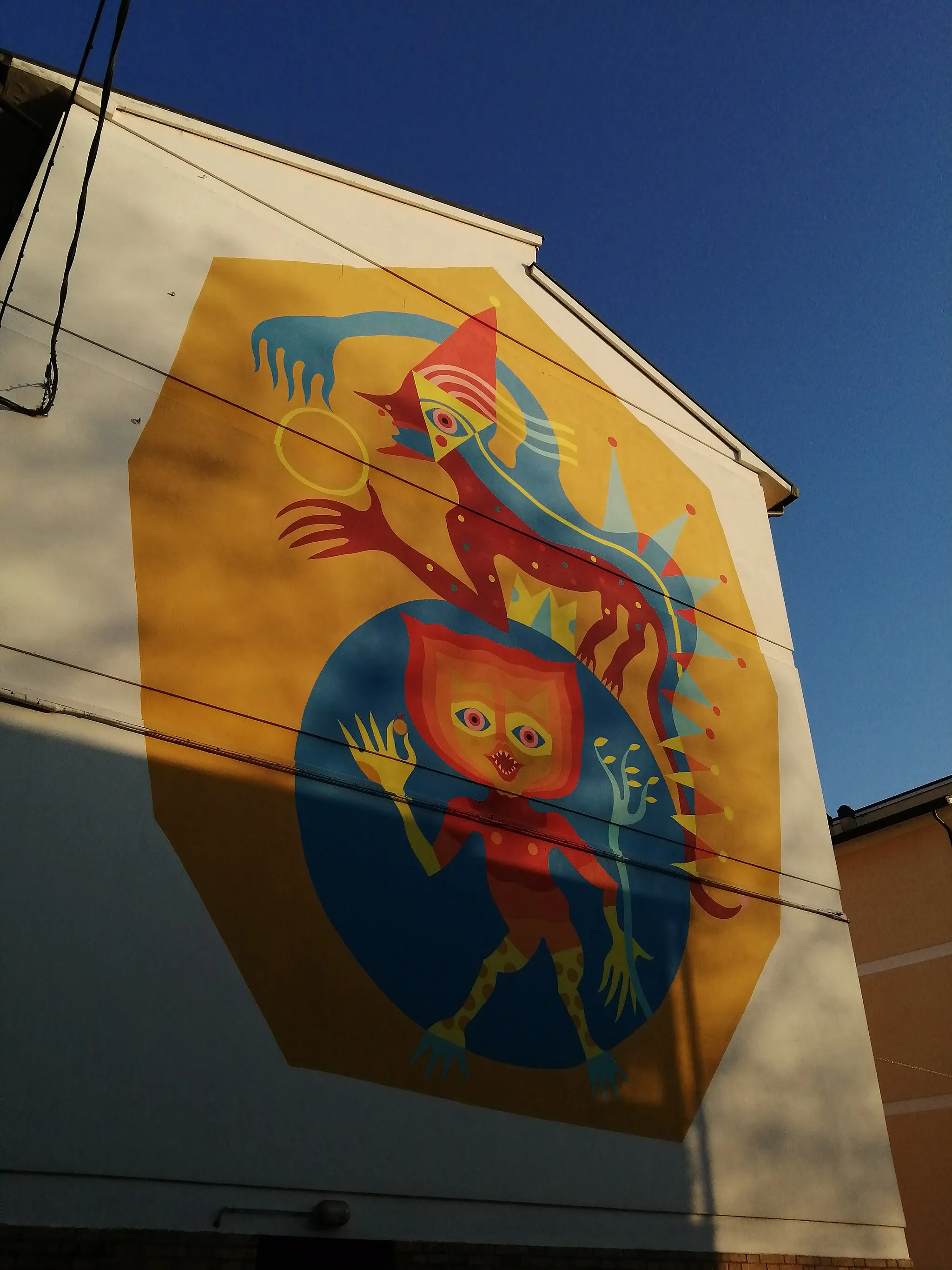 Photo showing: Murale a Cotignola