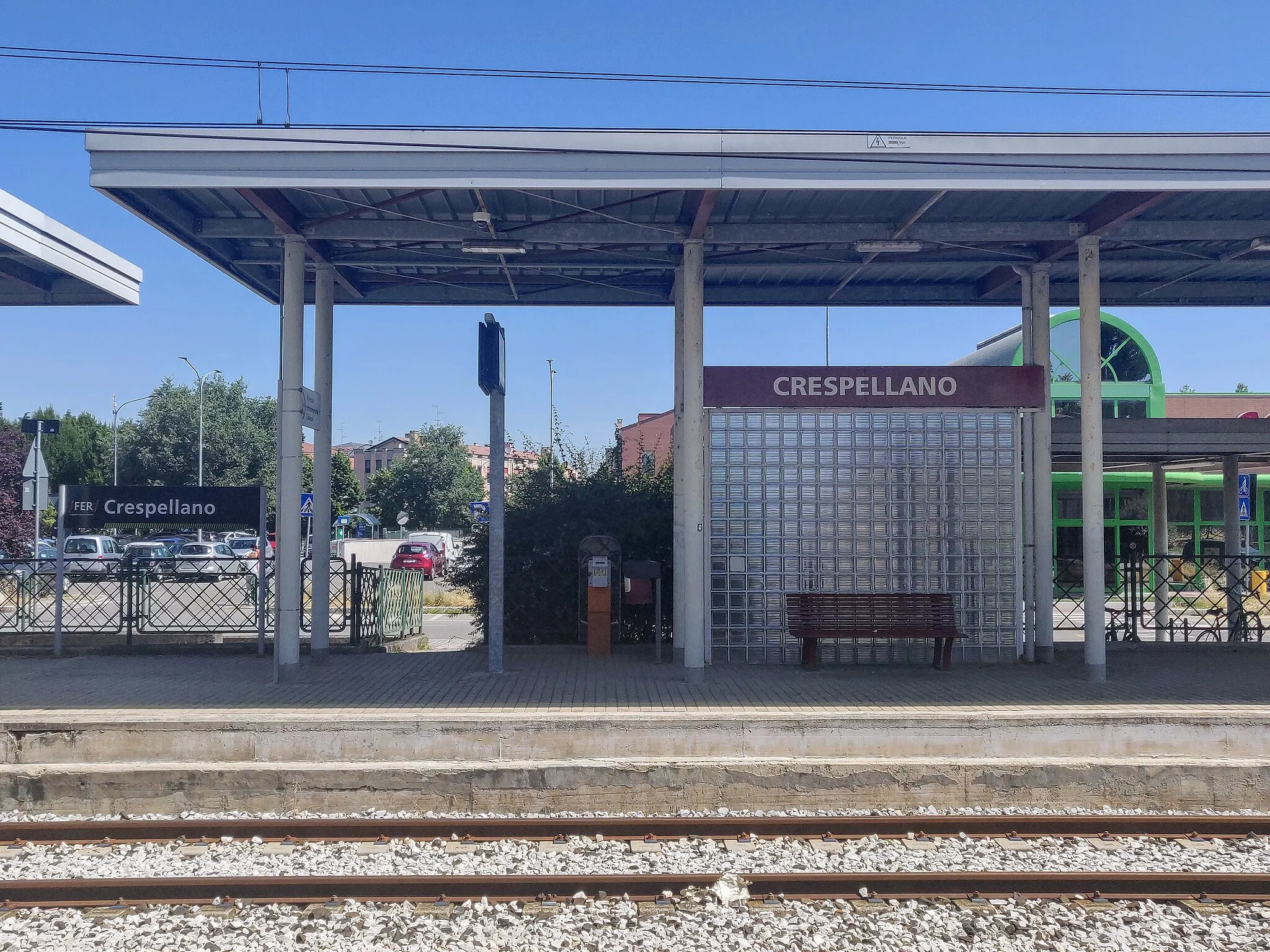 Photo showing: La stazione ferroviaria di Crespellano, in comune di Valsamoggia, nella città metropolitana di Bologna