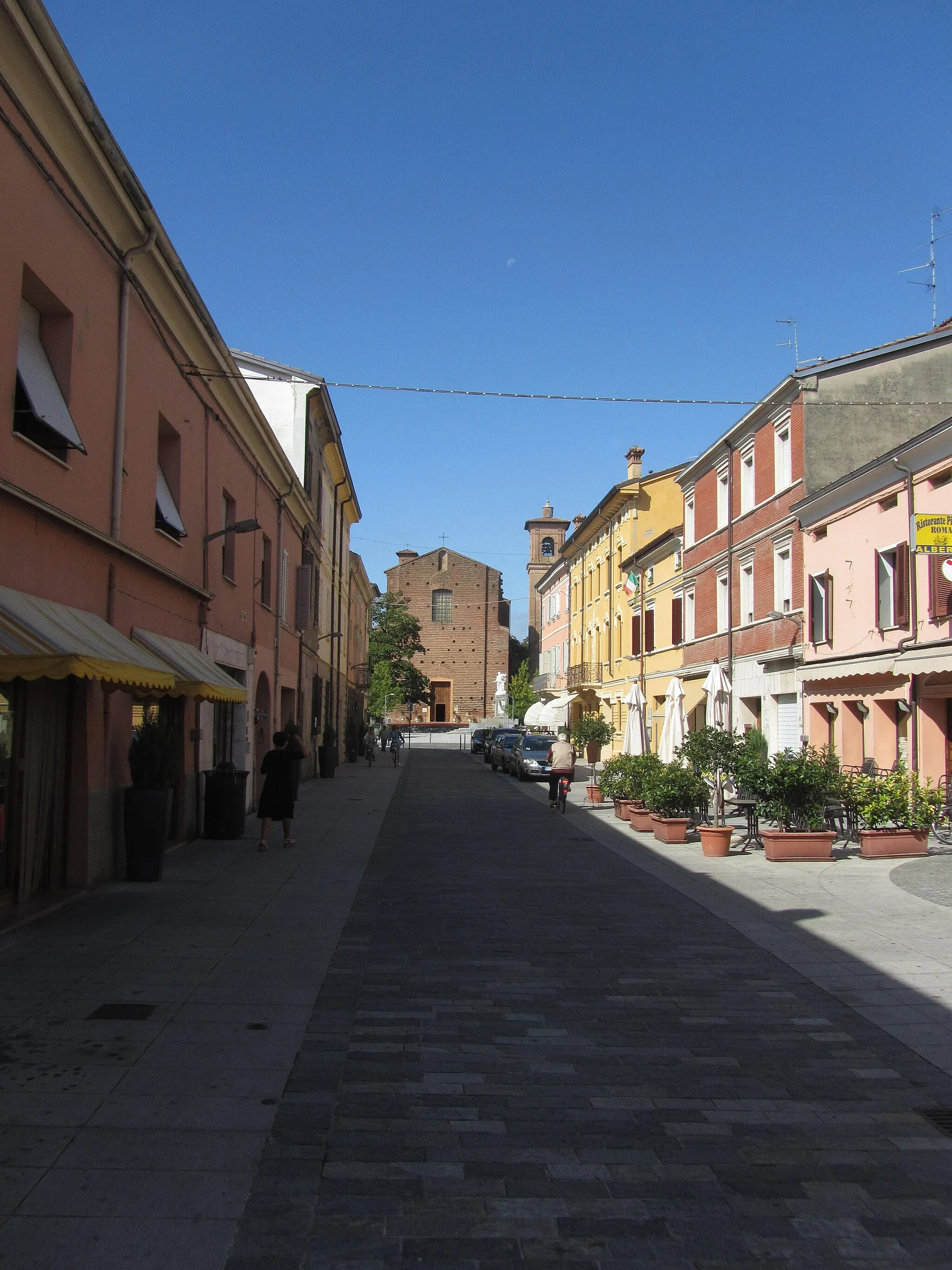 Photo showing: Via Roma a Fabbrico, provincia di Reggio Emilia.