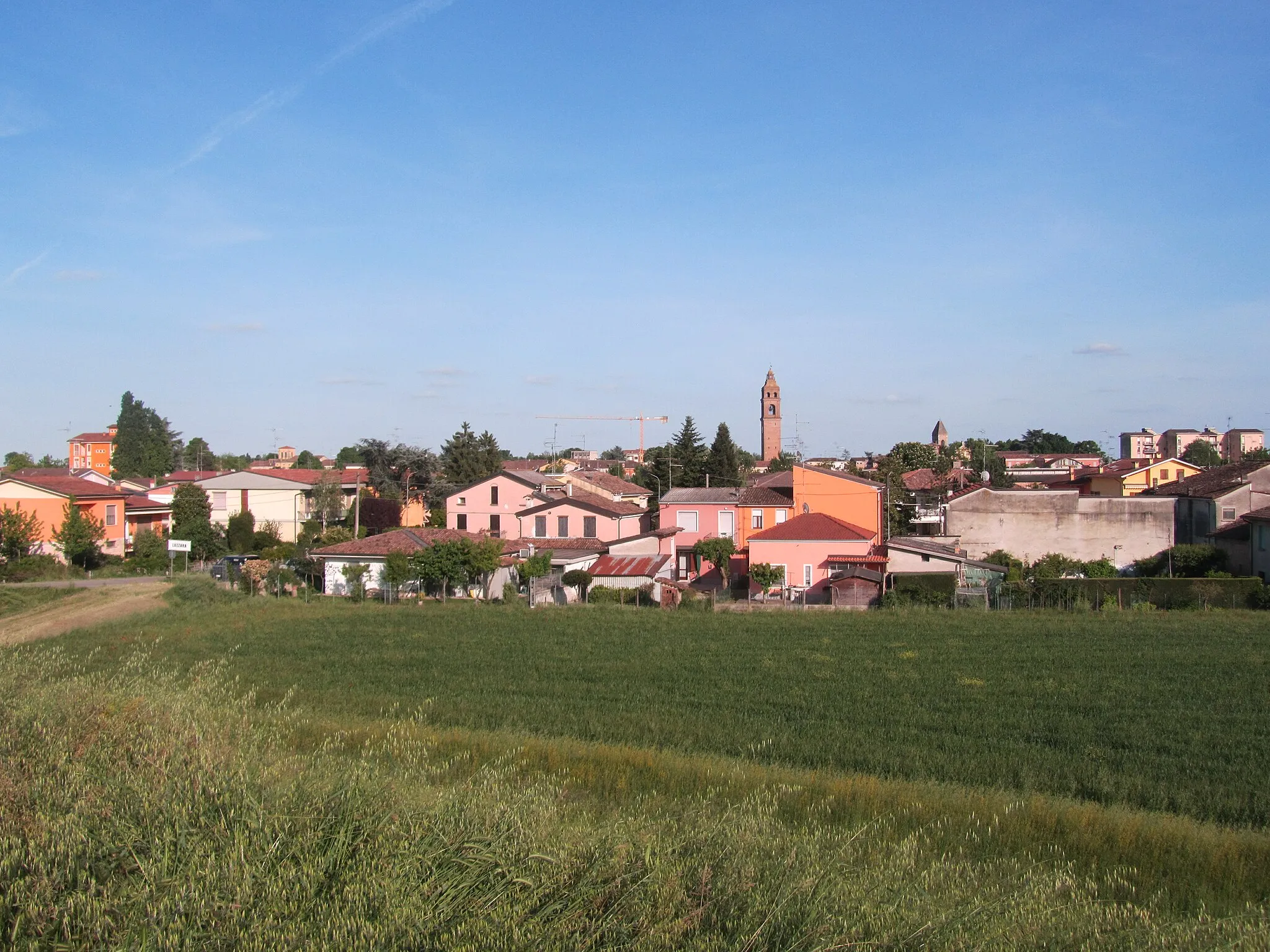 Photo showing: Panorama di Luzzara, provincia di Reggio Emilia.