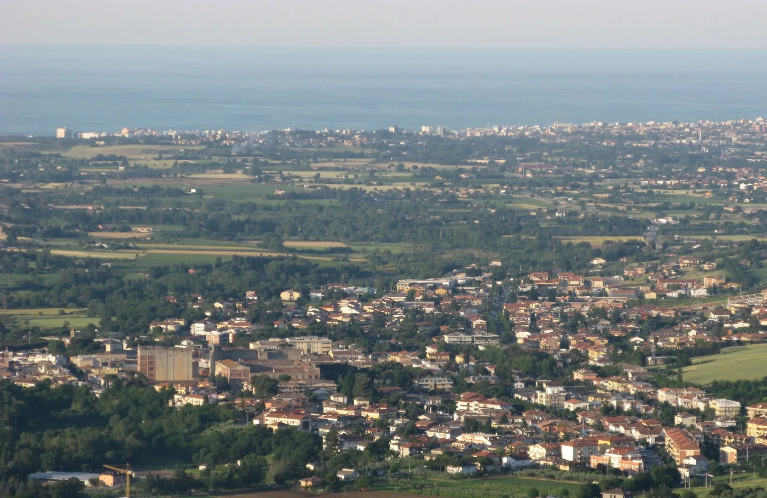 Photo showing: Panorama di Morciano di Romagna.