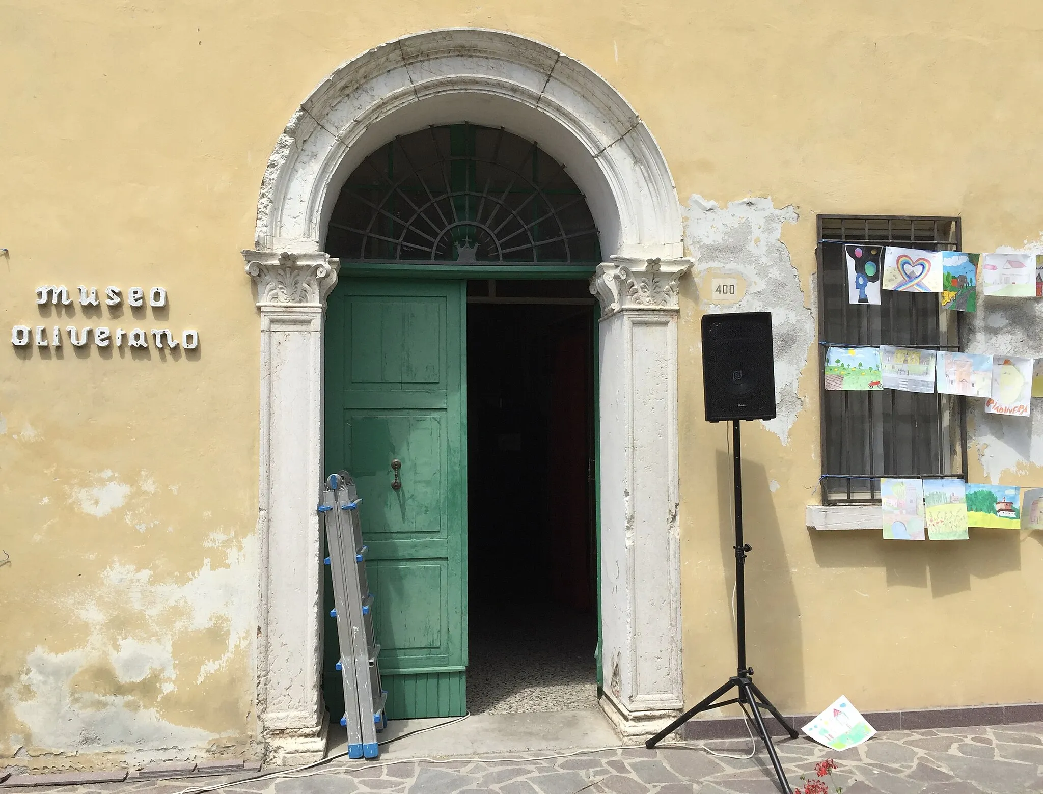Photo showing: Ingresso Museo Olivetano Parrocchiale di Baura