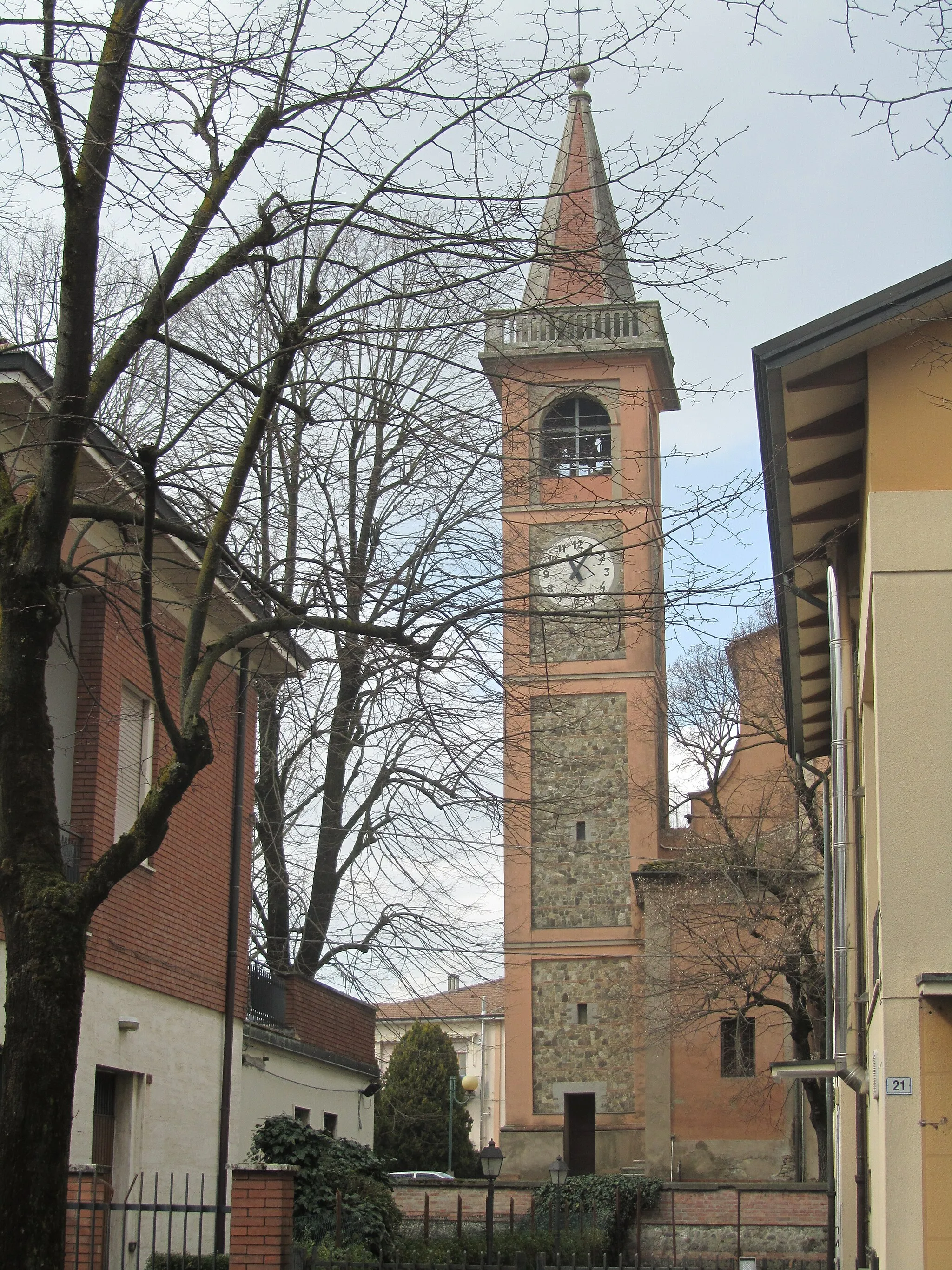 Photo showing: Il campanile pendente di Praticello, provincia di Reggio nell'Emilia.