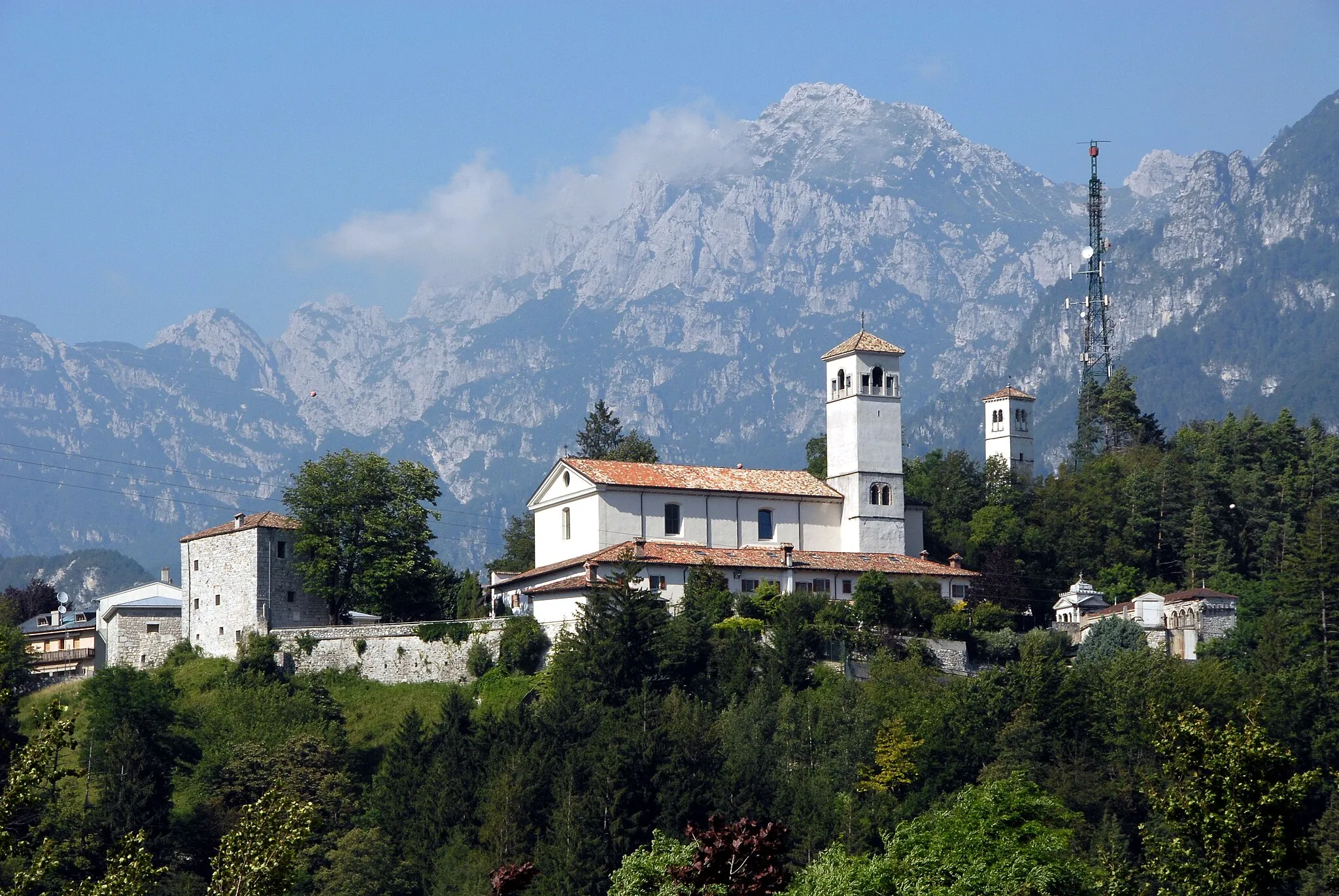 Photo showing: Abbey of San Gallo in Moggio Udinese in Canal del Ferro Canal del Ferro, region Friuli-Venezia Giulia, Italy, EU