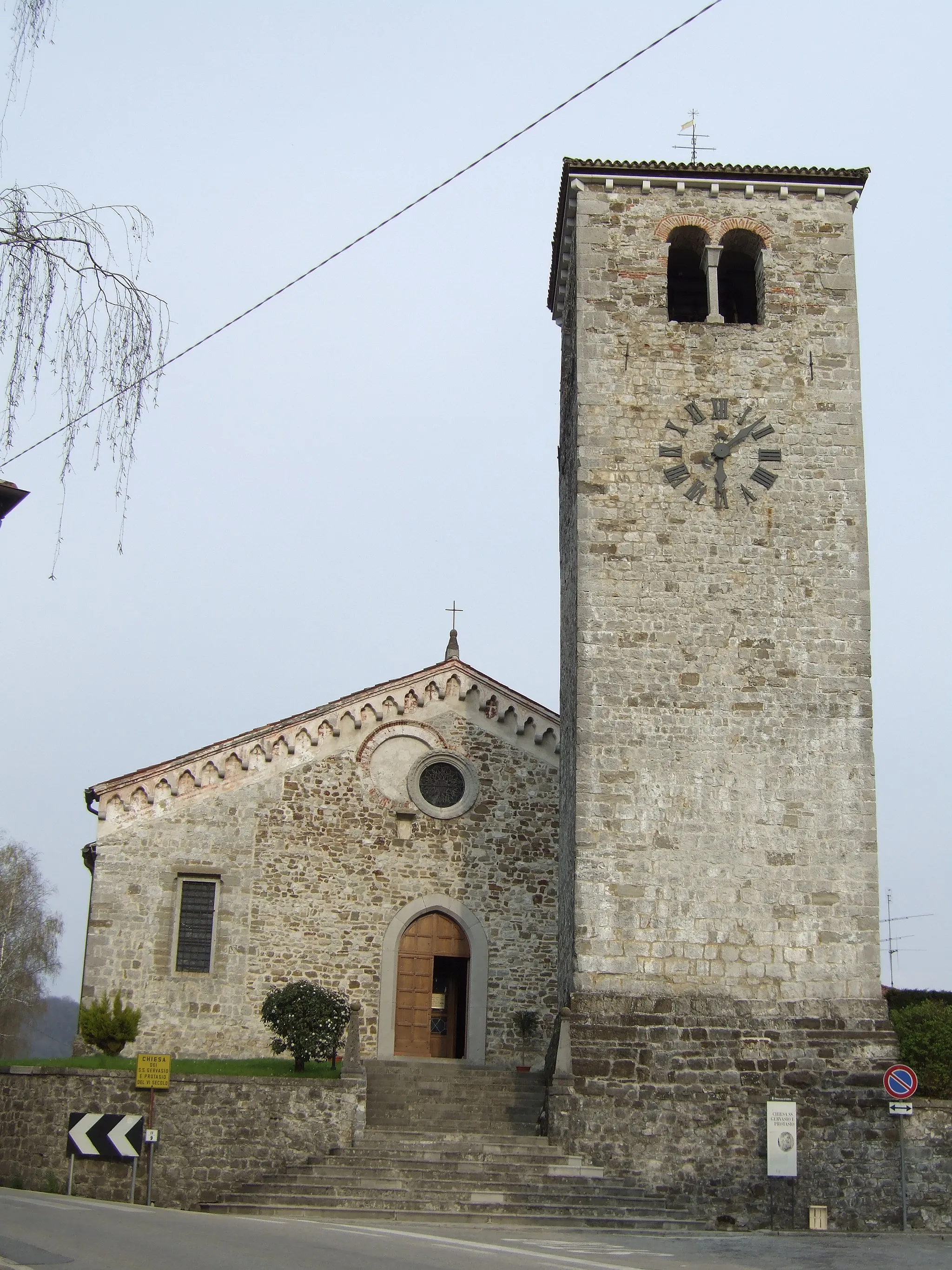 Photo showing: Chiesa dei Santi Gervasio e Protasio - it:Nimis - provincia di Udine
VI secolo