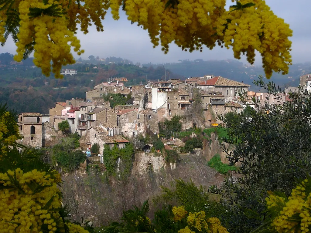 Photo showing: A view of la Rocca, the oldest part of Capena. The image was taken with a Panasonic Lumix DMC-TZ1.