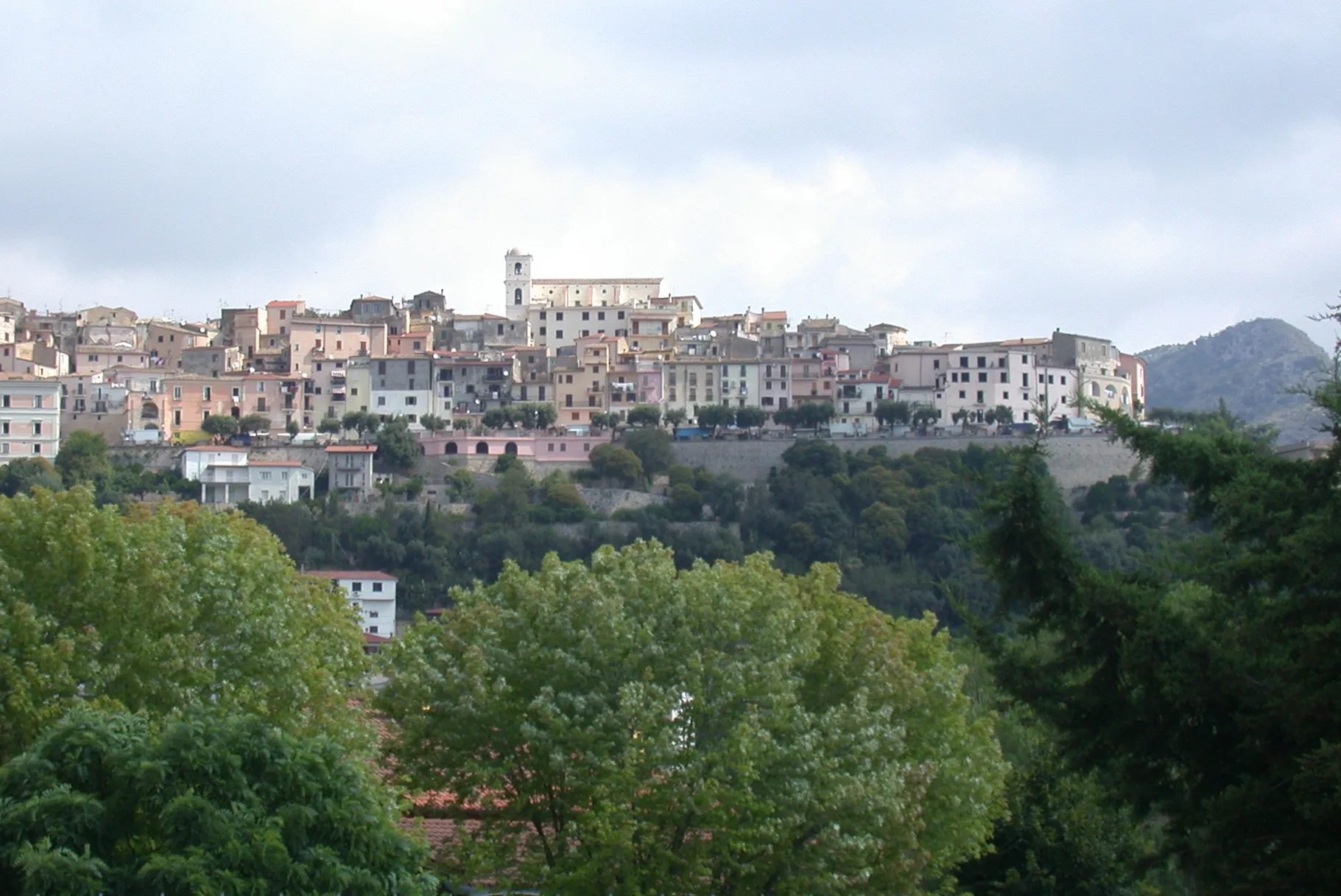 Photo showing: Monte San Biagio (provincia di Latina, Lazio, Italia), panorama dalla via Appia.