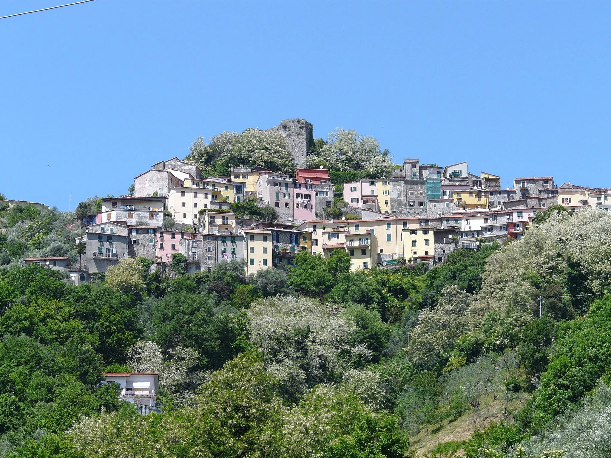 Photo showing: Panorama di Trebiano Magra, Arcola, Liguria, Italia