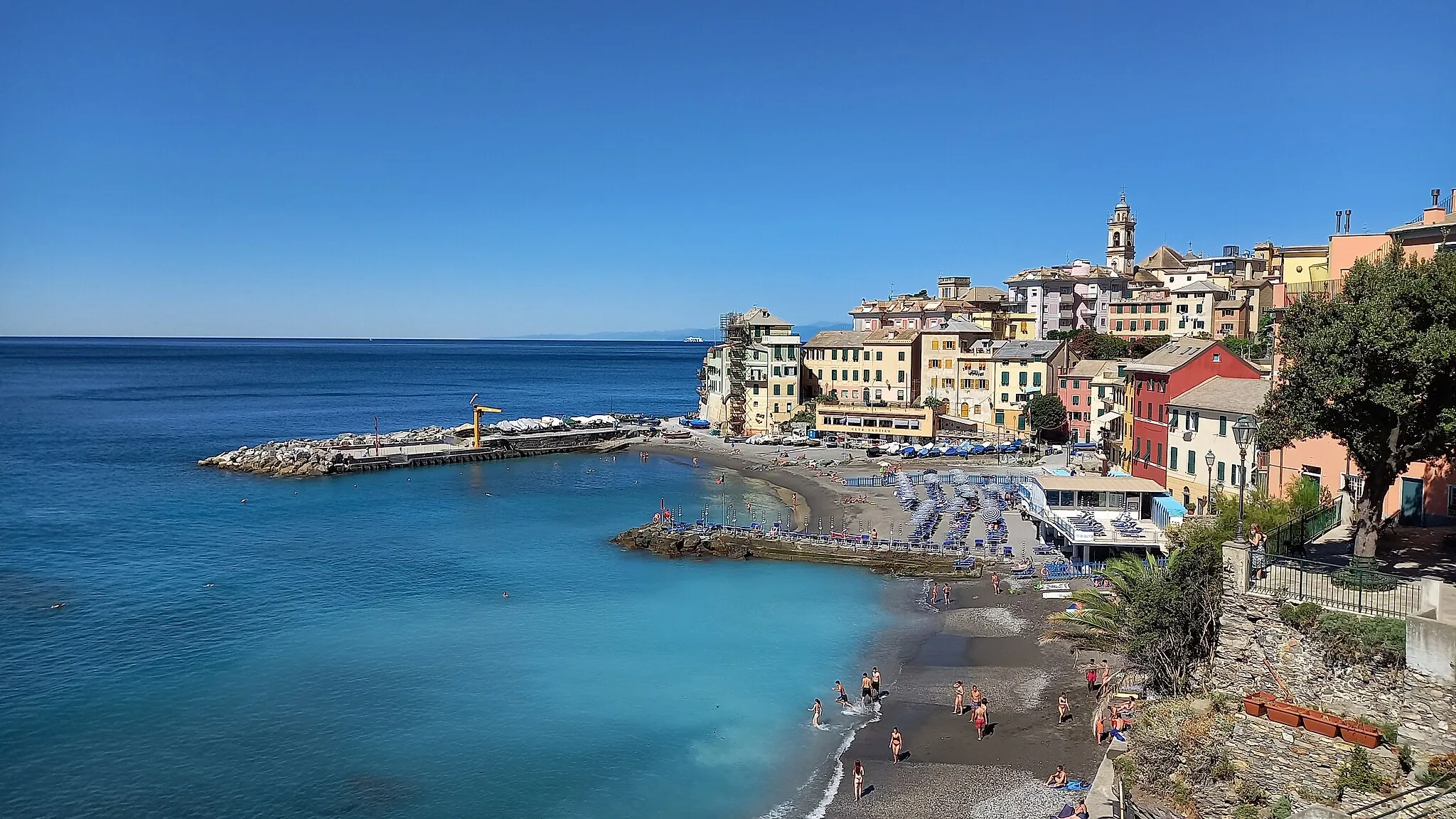 Photo showing: Panorama di Bogliasco, Liguria, Italia