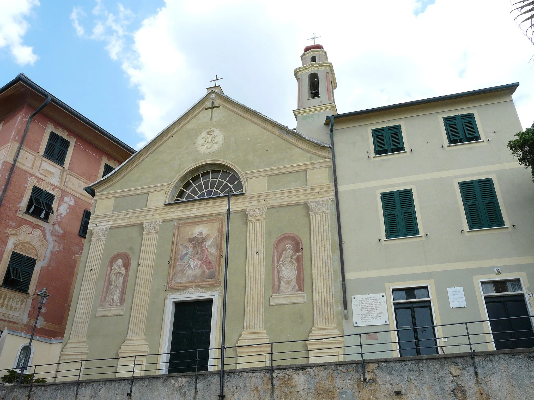 Photo showing: Chiesa di Santa Chiara, Bogliasco, Liguria, Italia