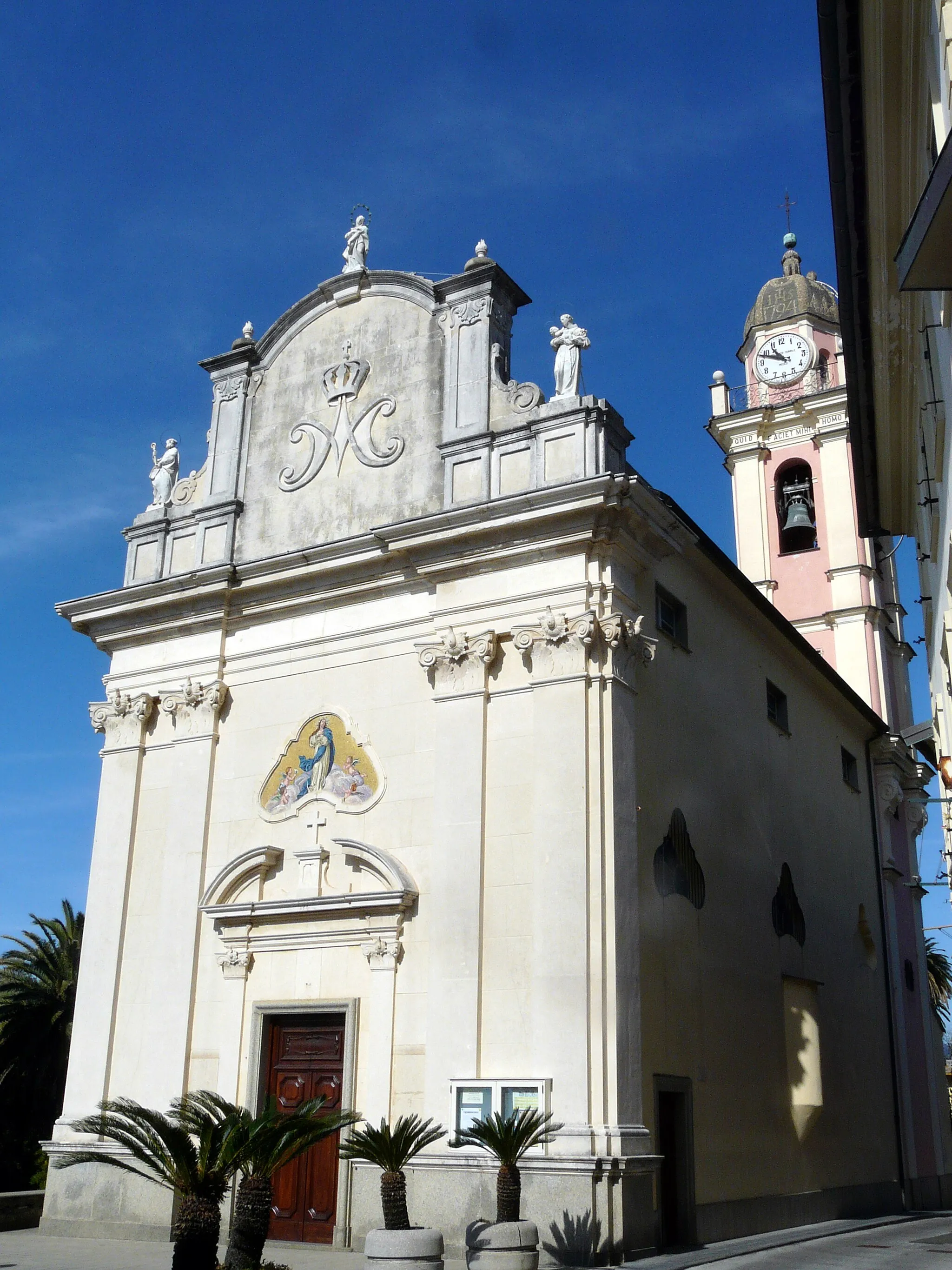Photo showing: Chiesa della Santissima Concezione, Cavi Borgo, Lavagna, Liguria, Italia