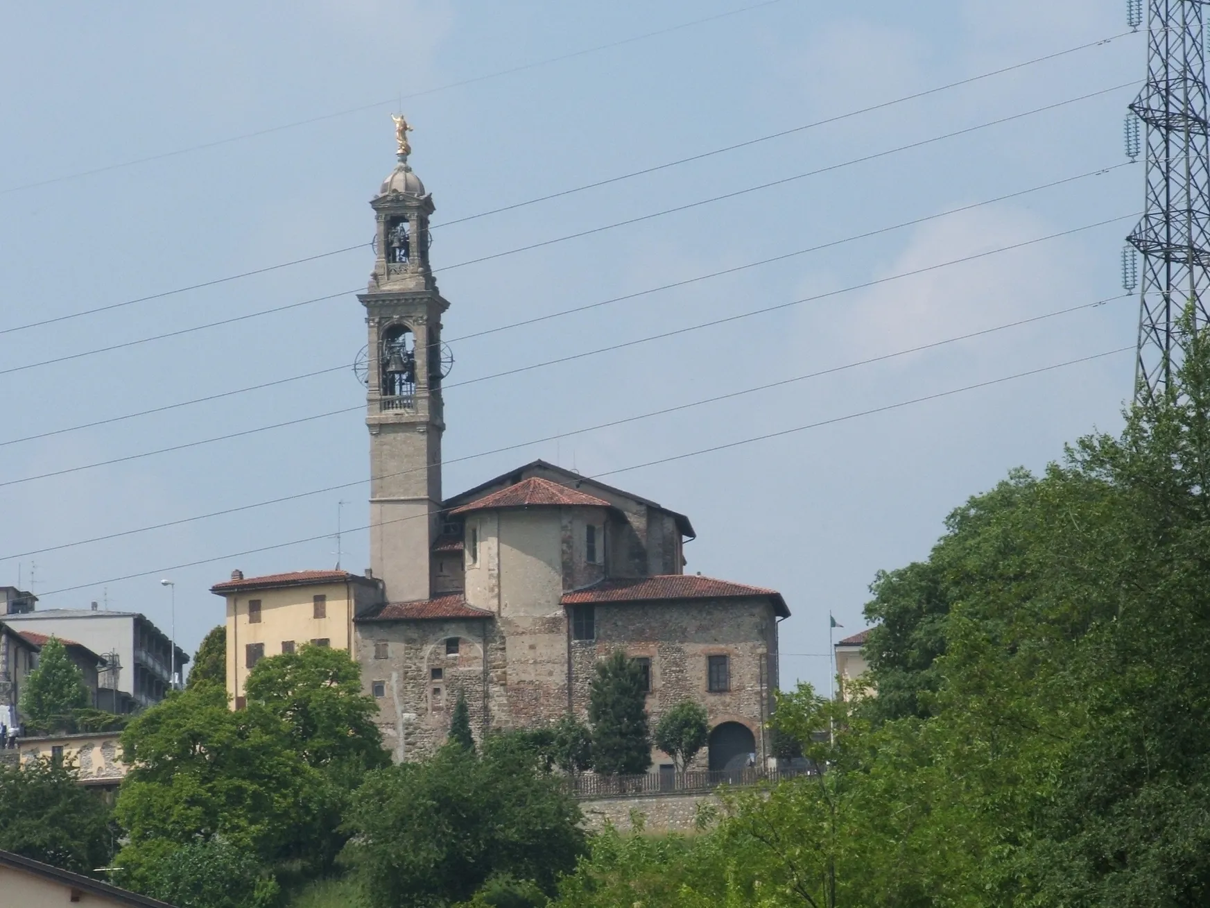Photo showing: Brembate di Sopra, Bergamo, Italy - Parish church of the Assumption (back)