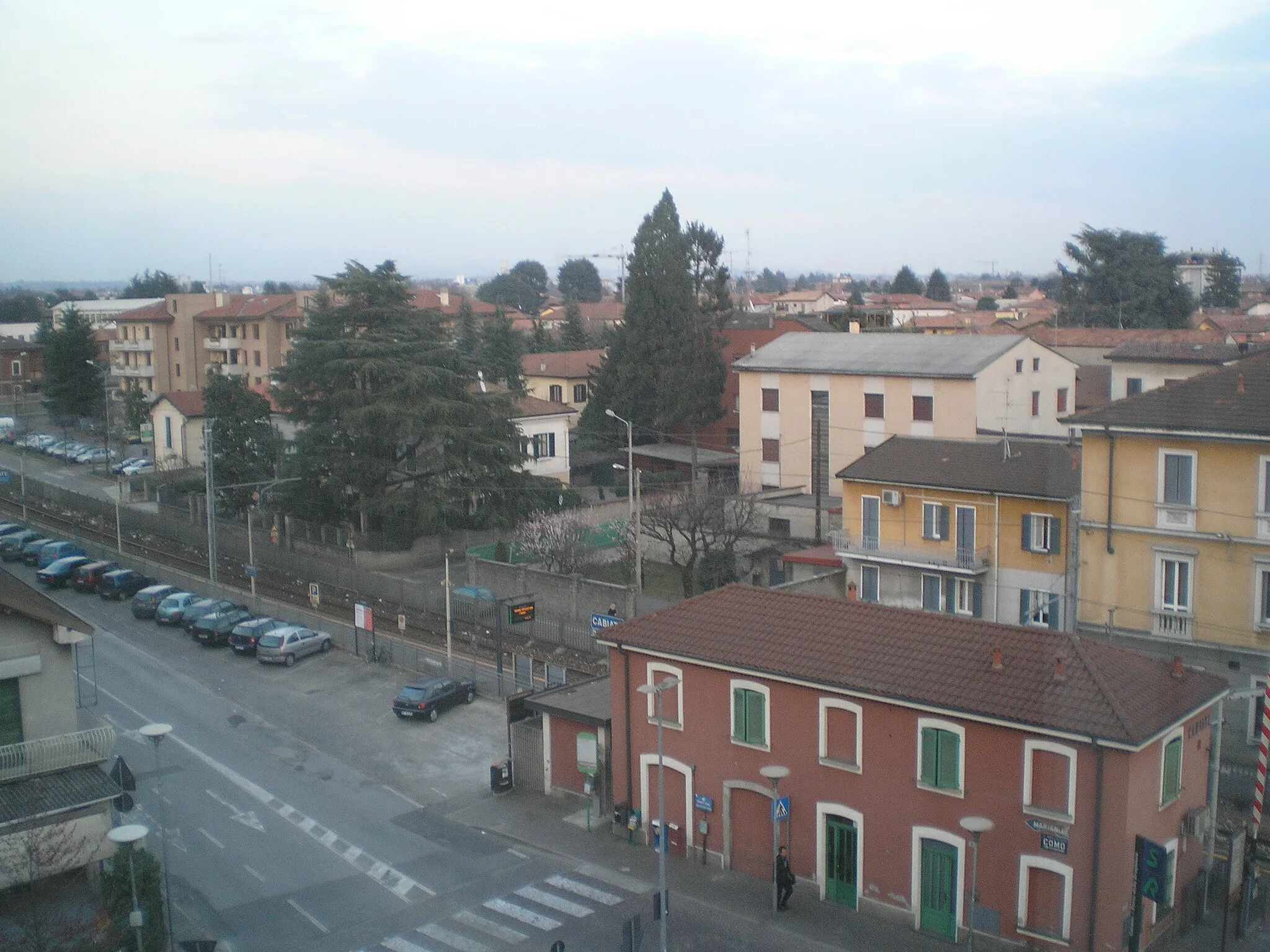 Photo showing: Il panorama del paese di Cabiate.