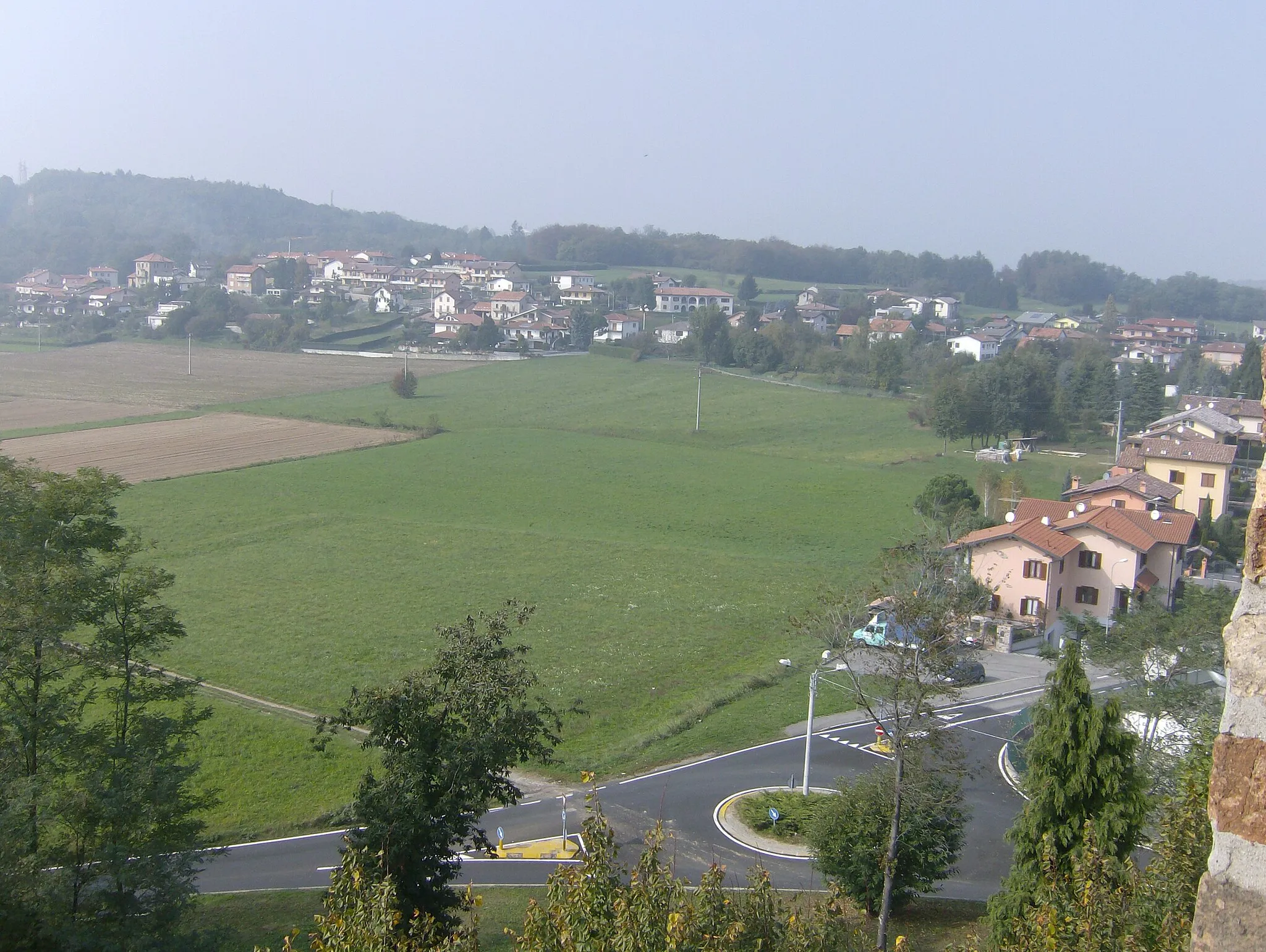 Photo showing: Landscape of Cagno from the campanile of San Giorgio's church