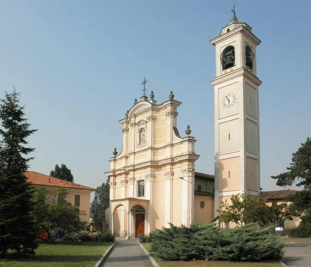 Photo showing: Casalmaiocco, la chiesa parrocchiale di San Martino Vescovo.
