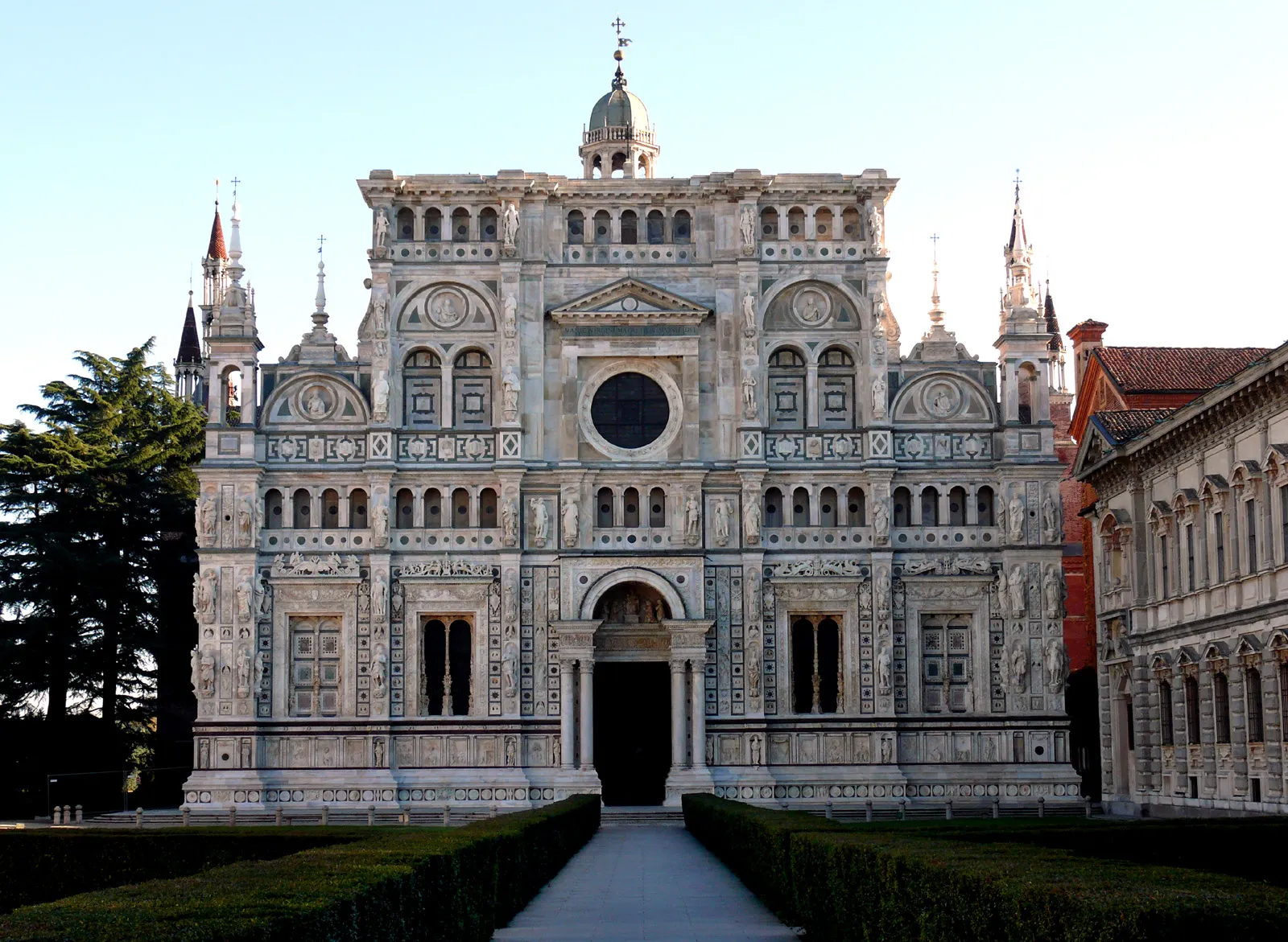 Photo showing: Certosa di Pavia - facciata -