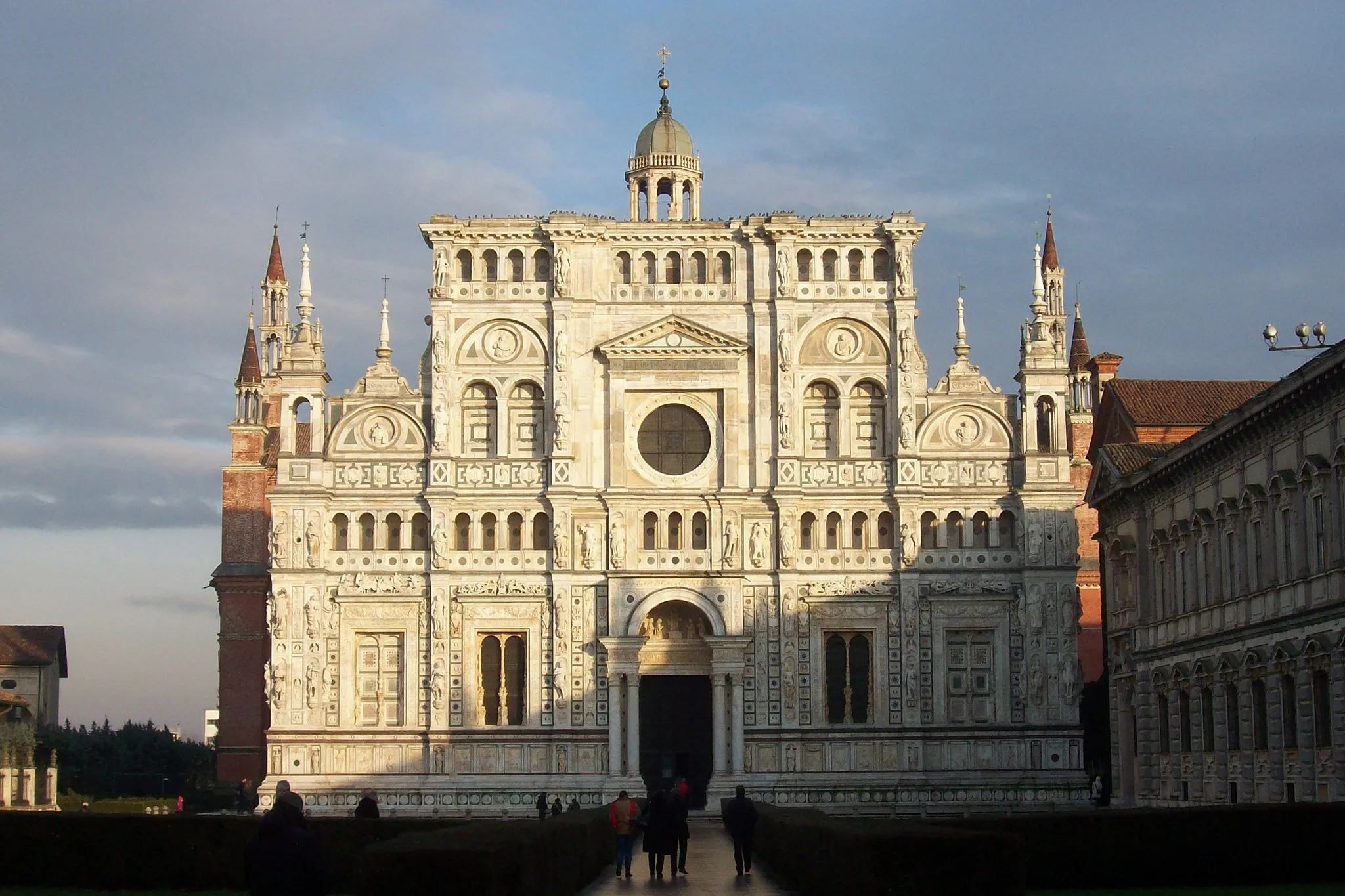 Photo showing: Facade of the Certosa di Pavia