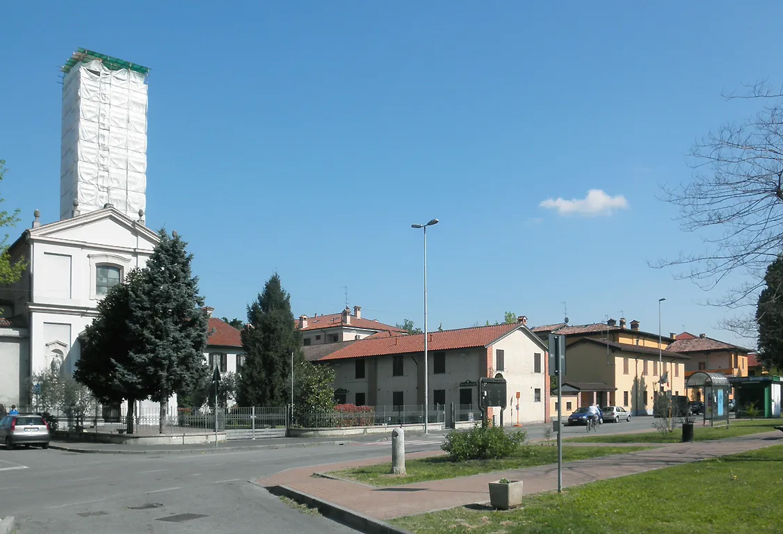 Photo showing: Vista del centro abitato di Civesio, frazione del comune di San Giuliano Milanese.