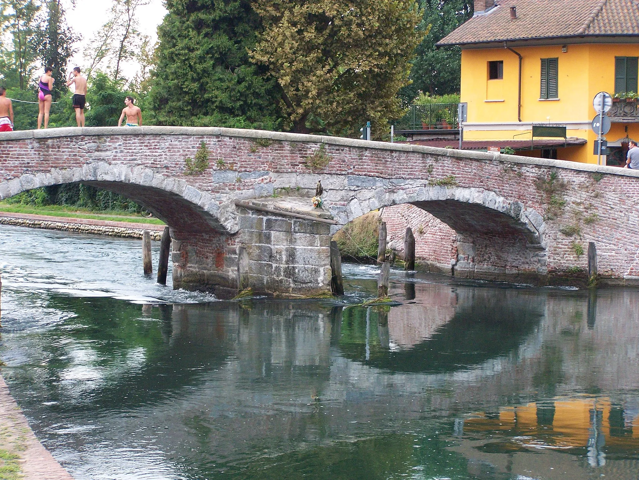 Photo showing: Vista del ponte di Castelletto di Cuggiono (MI) - Italy