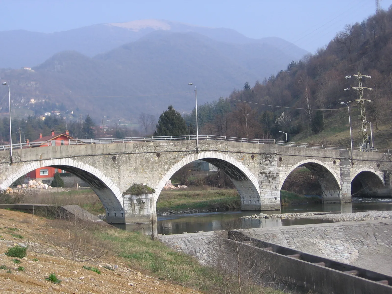 Photo showing: Fiume Serio a Nembro, Bergamo, Italy