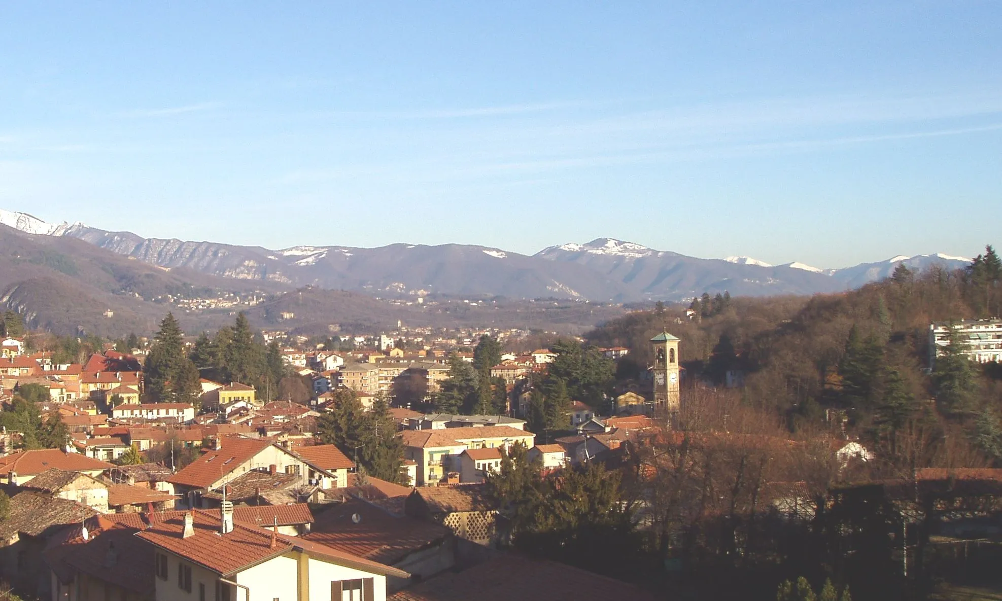 Photo showing: Visione panoramica del centro storico di Induno Olona (VA) (Italia)