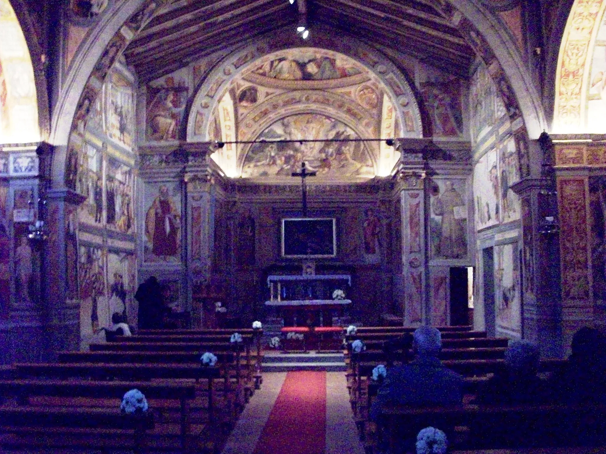 Photo showing: Lallio, Bergamo, Italy - Church of St. Bernard of Siena, frescoed inside