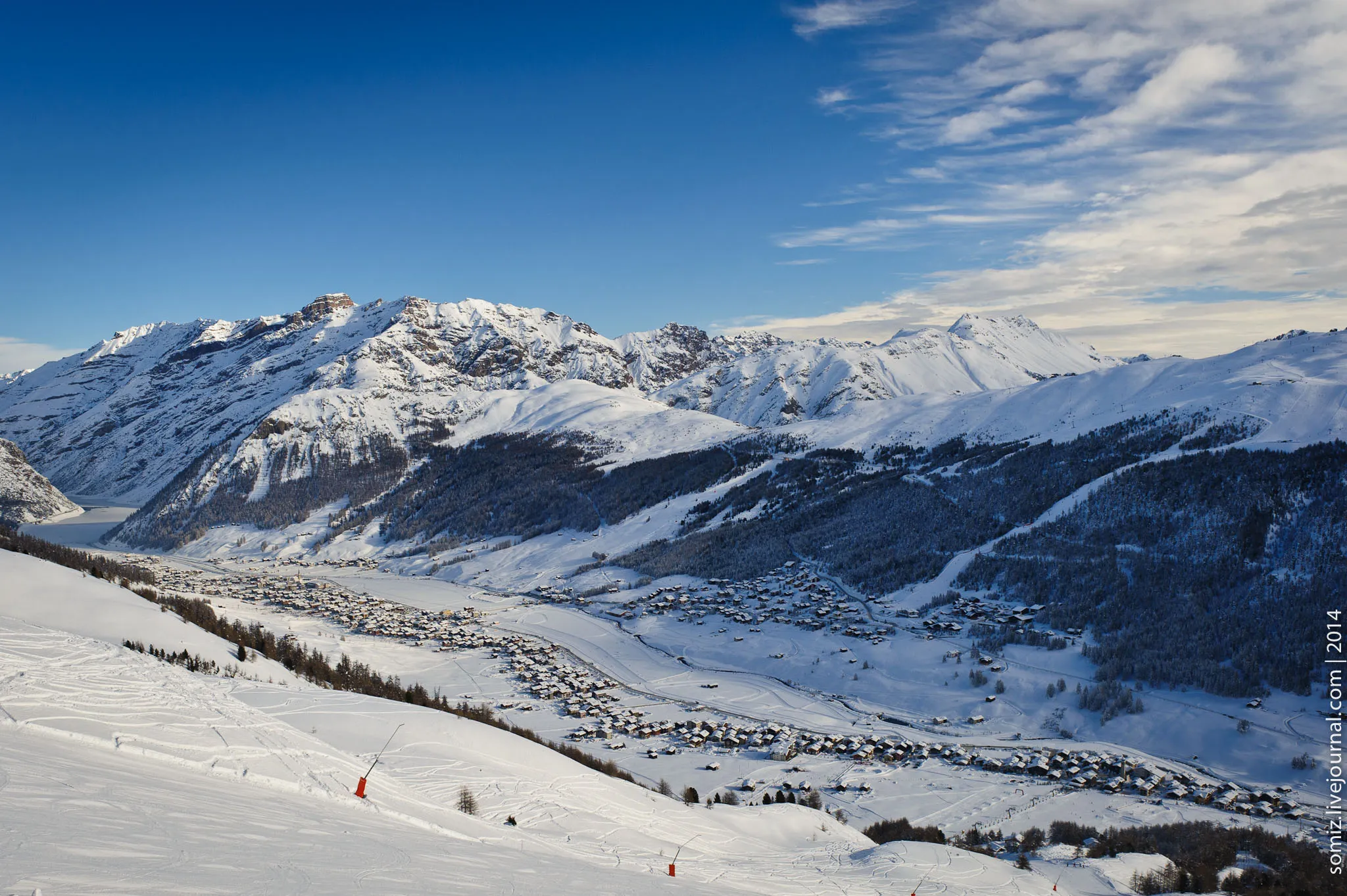 Photo showing: Livigno - is a town and comune in the province of Sondrio, in the region of Lombardy, Italy, located in the Italian Alps, near the Swiss border. dec. 2013 - jan. 2014