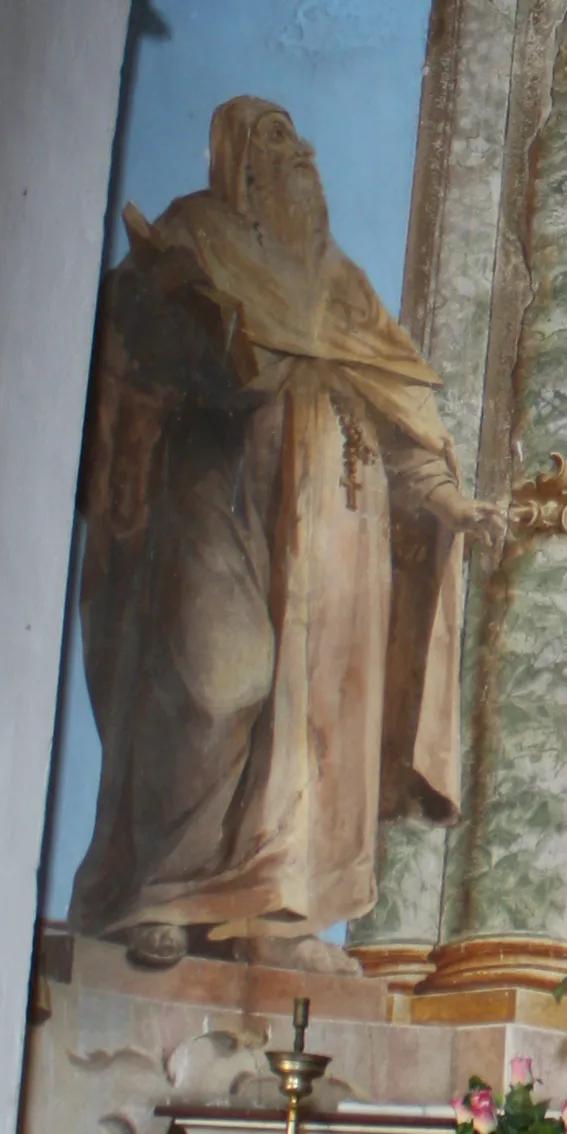 Photo showing: Affresco raffigurante Sant'Antonio abate, opera di Biagio Bellotti degli anni 1770 per la ristrutturazione della chiesa di Nostra Signora di Loreto a Lonate Ceppino (VA).