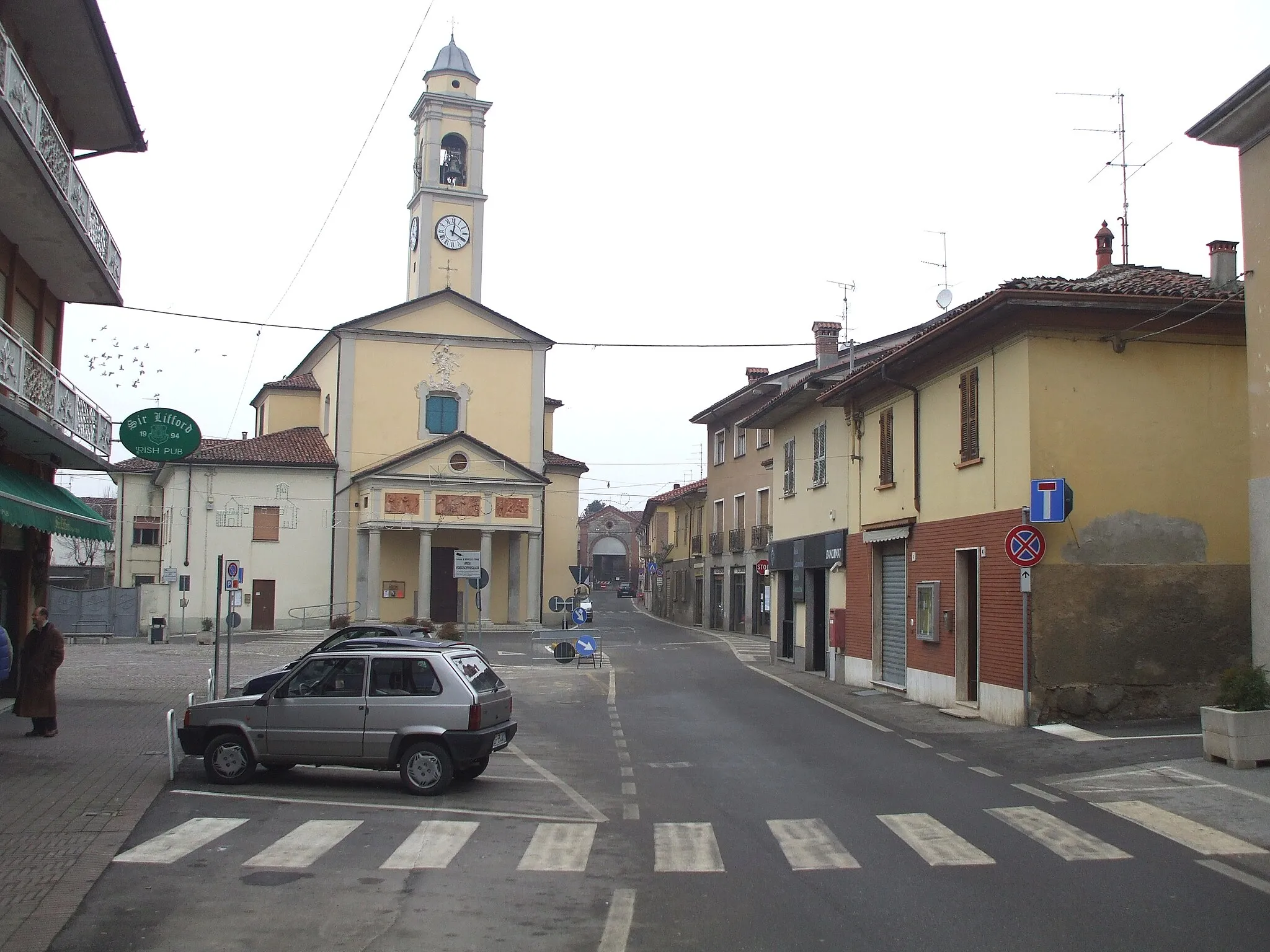 Photo showing: Miradolo Terme, la parrocchia di San Michele Arcangelo
