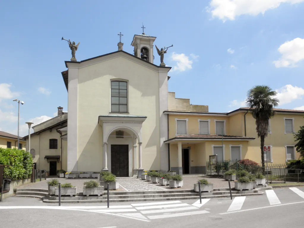 Photo showing: La chiesa parrocchiale della Natività della Beata Vergine Maria a Boffalora d'Adda