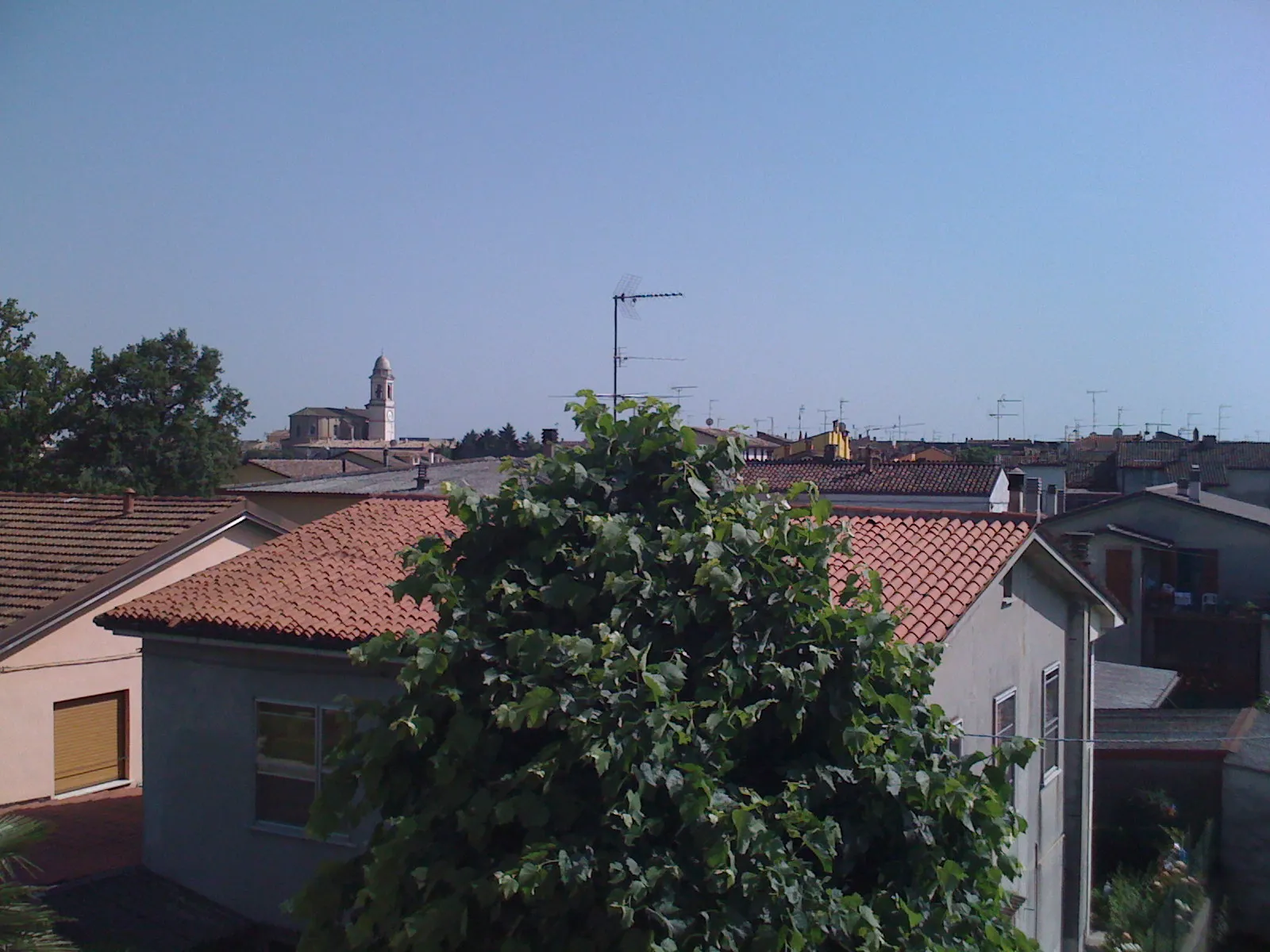 Photo showing: I tetti del paese di Piadena visti dall'alto