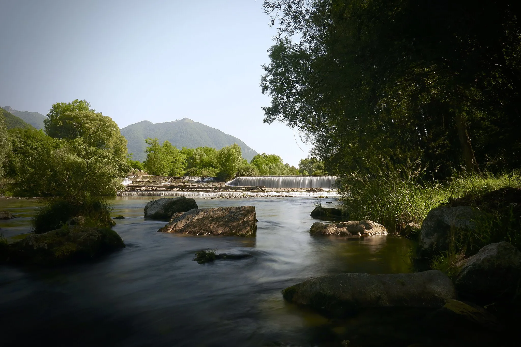 Photo showing: Caratteristica cascata del fiume Serio