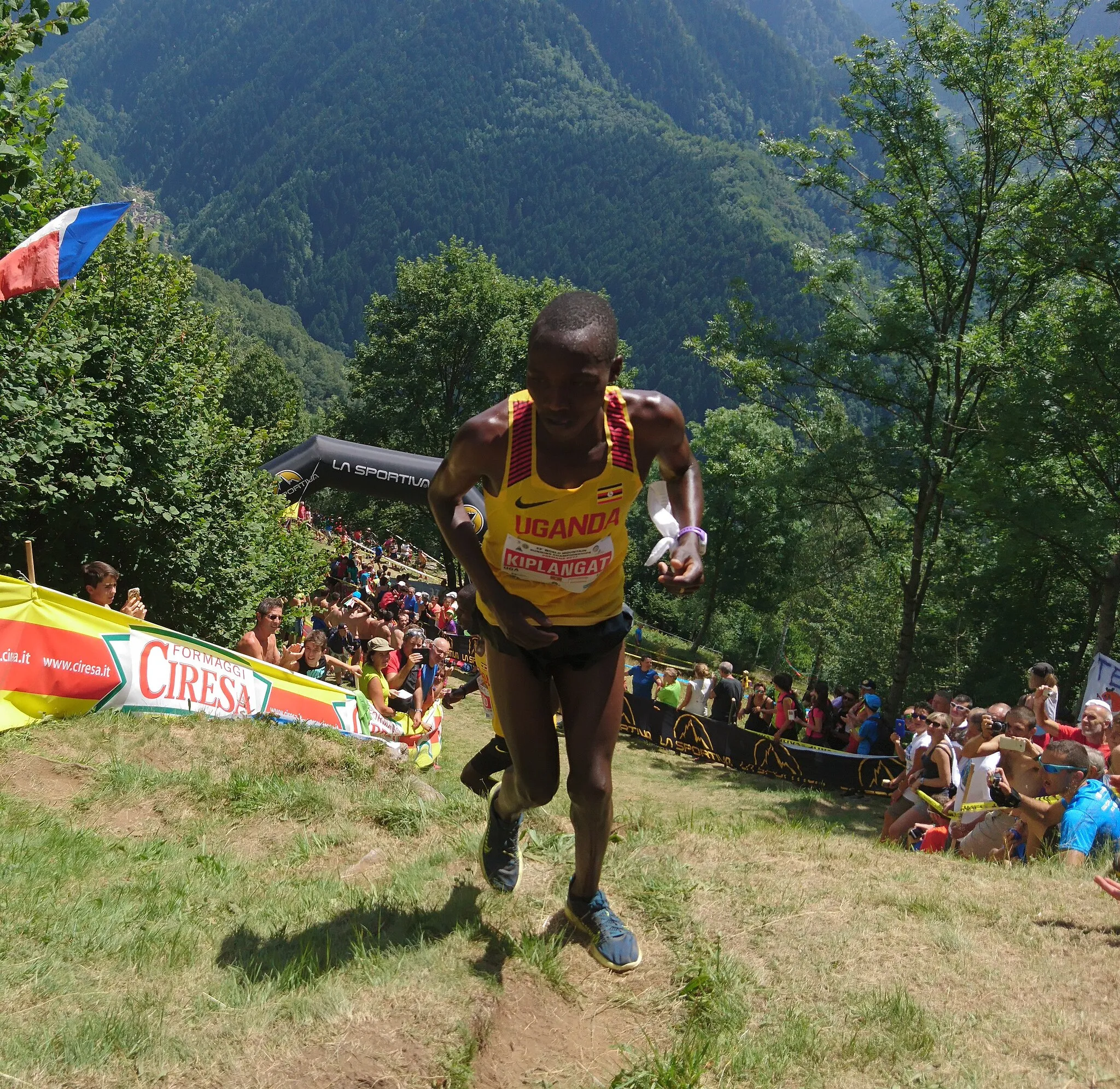 Photo showing: Victor Kiplangat at Mountain Running World Champs in Premana 2017