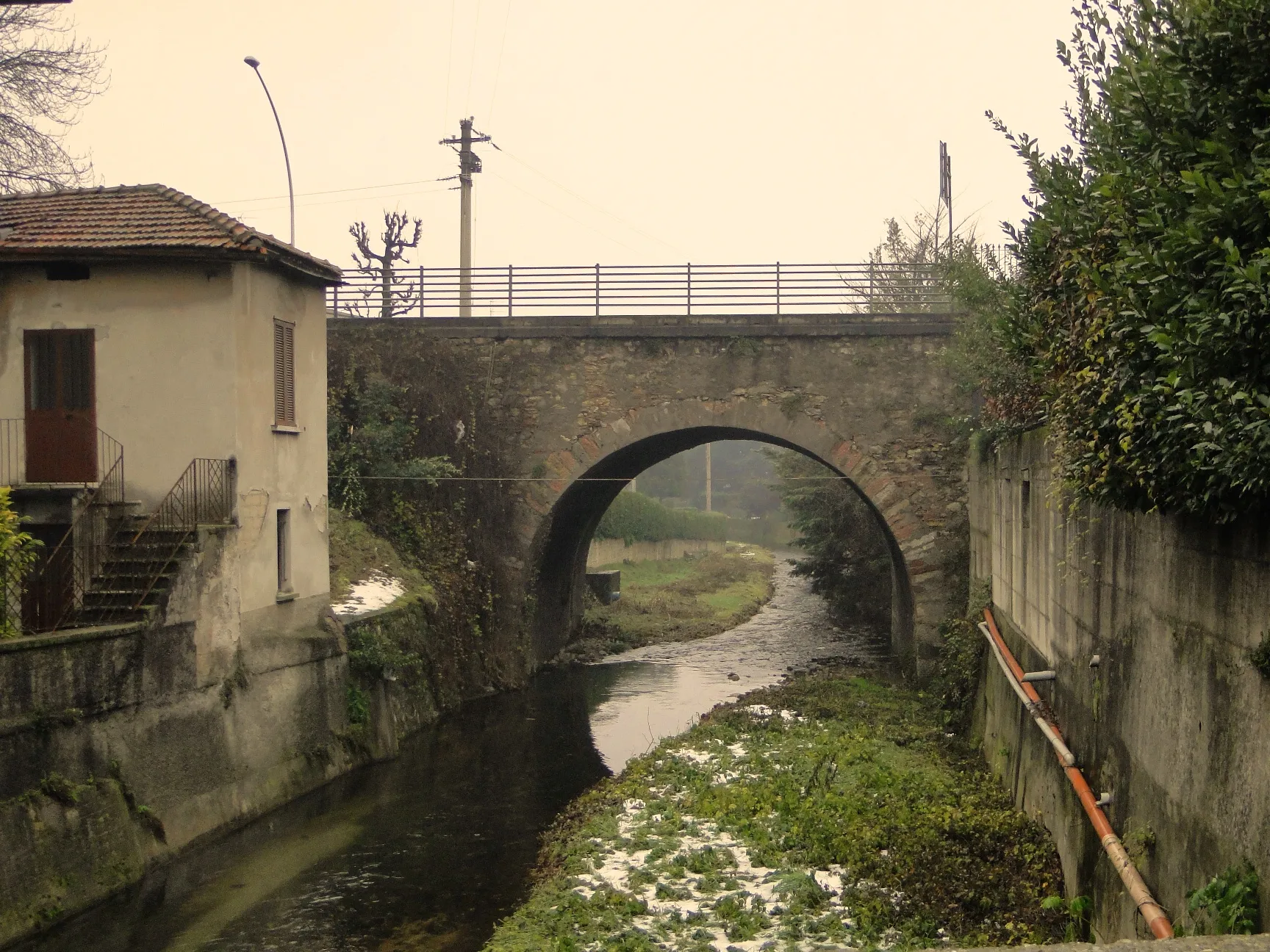 Photo showing: torrente Nesa tra Ranica ed Alzano Lombardo (Bg)