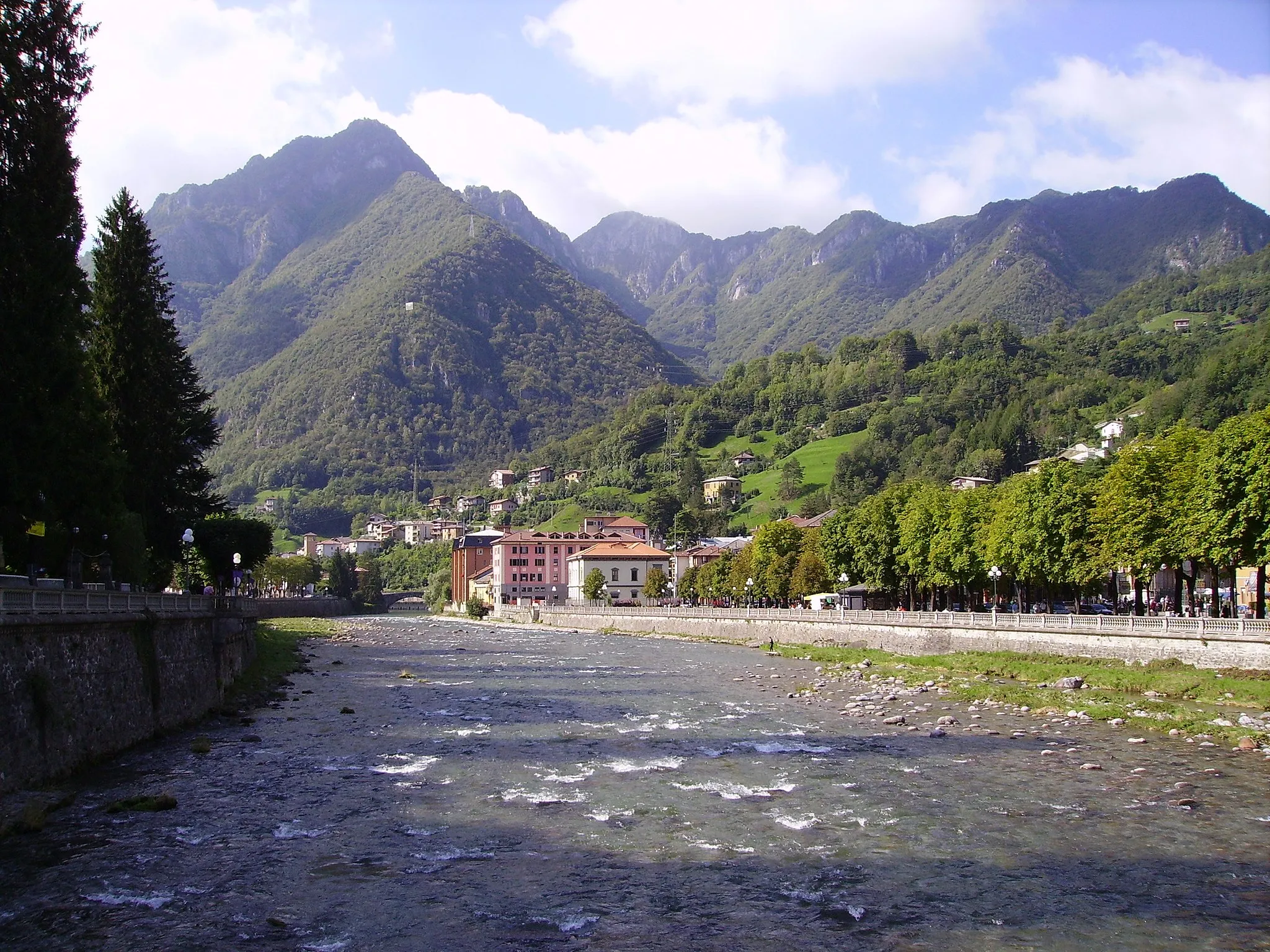 Photo showing: Il Brembo a San Pellegrino Terme