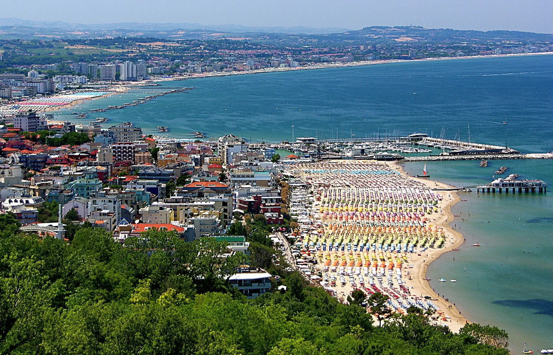 Photo showing: Gabicce Mare view from Gabicce Monte