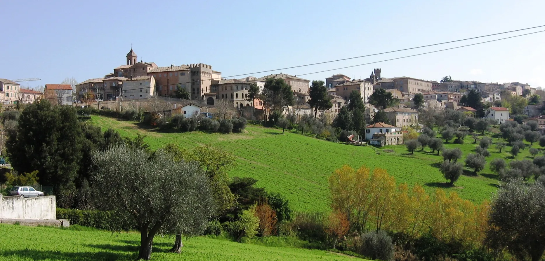 Photo showing: Panorama del centro storico di Ostra