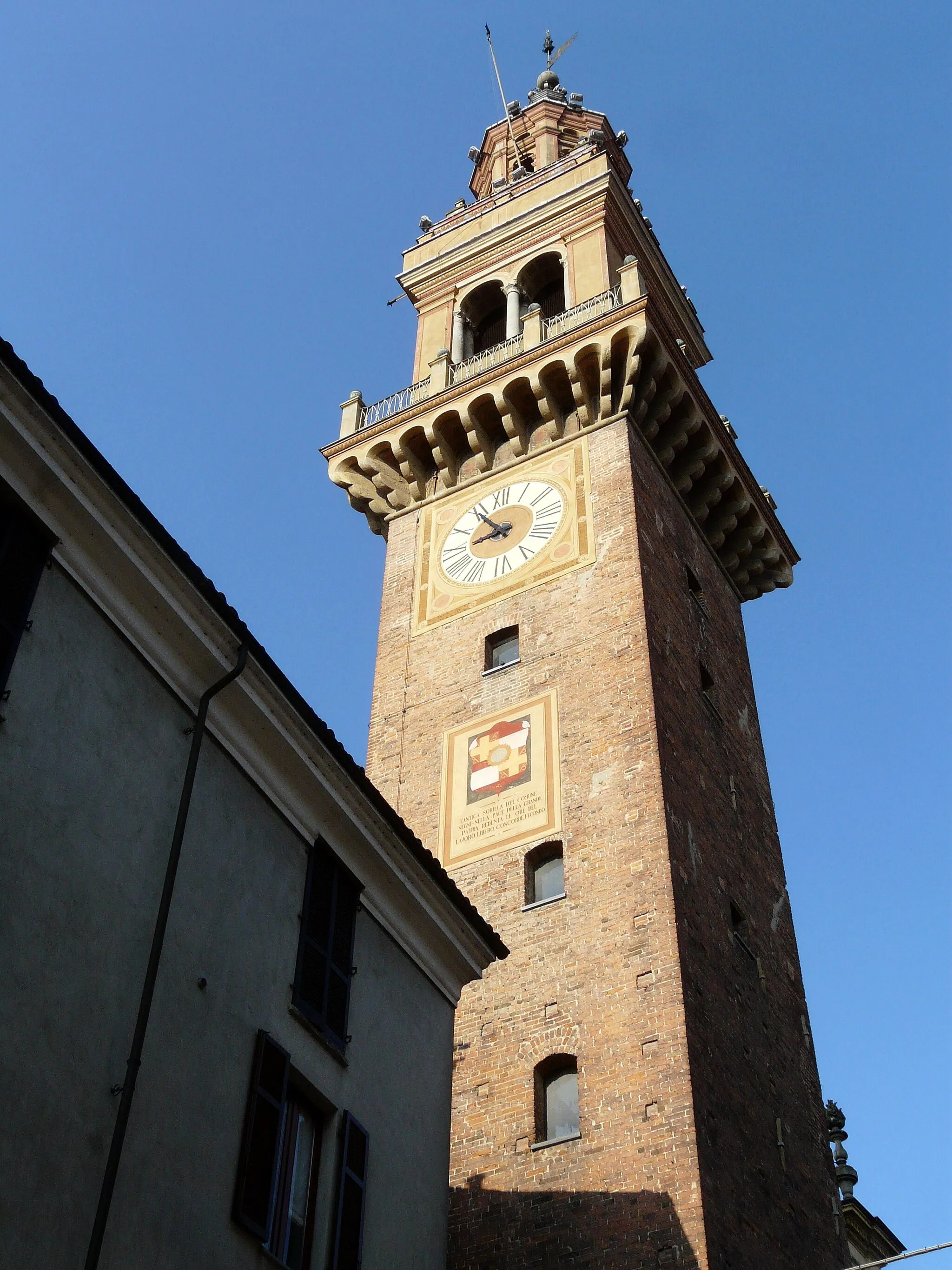 Photo showing: Torre Civica, Casale Monferrato, Piemonte, Italia