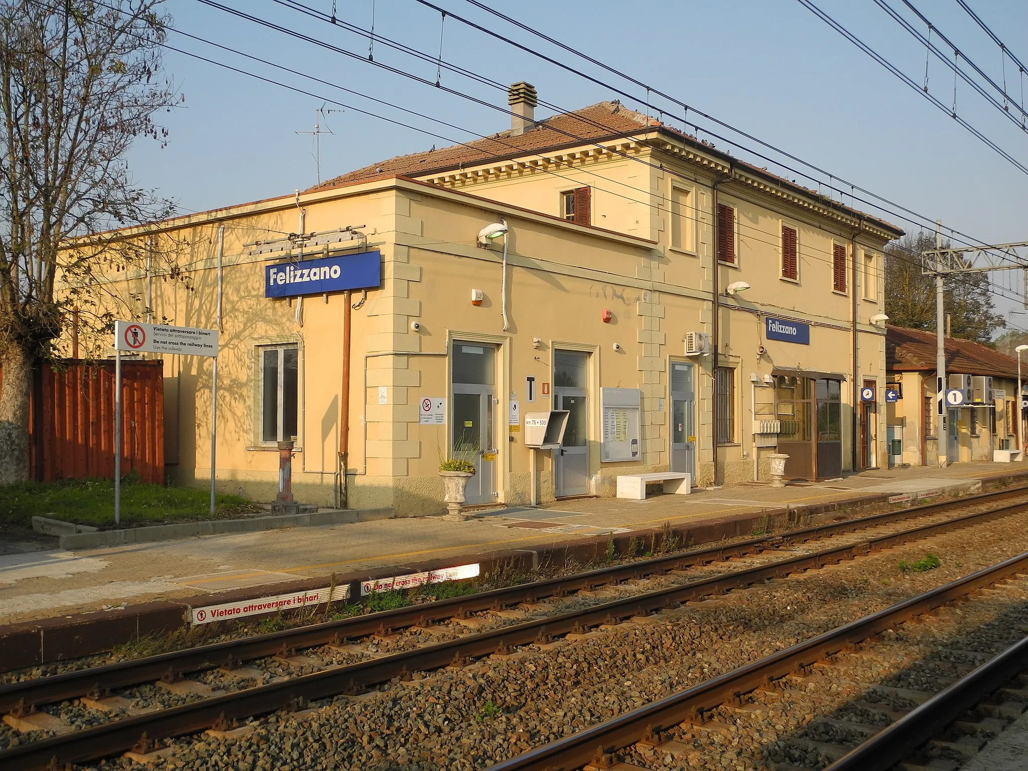 Photo showing: La stazione di Felizzano (AL), Italia.