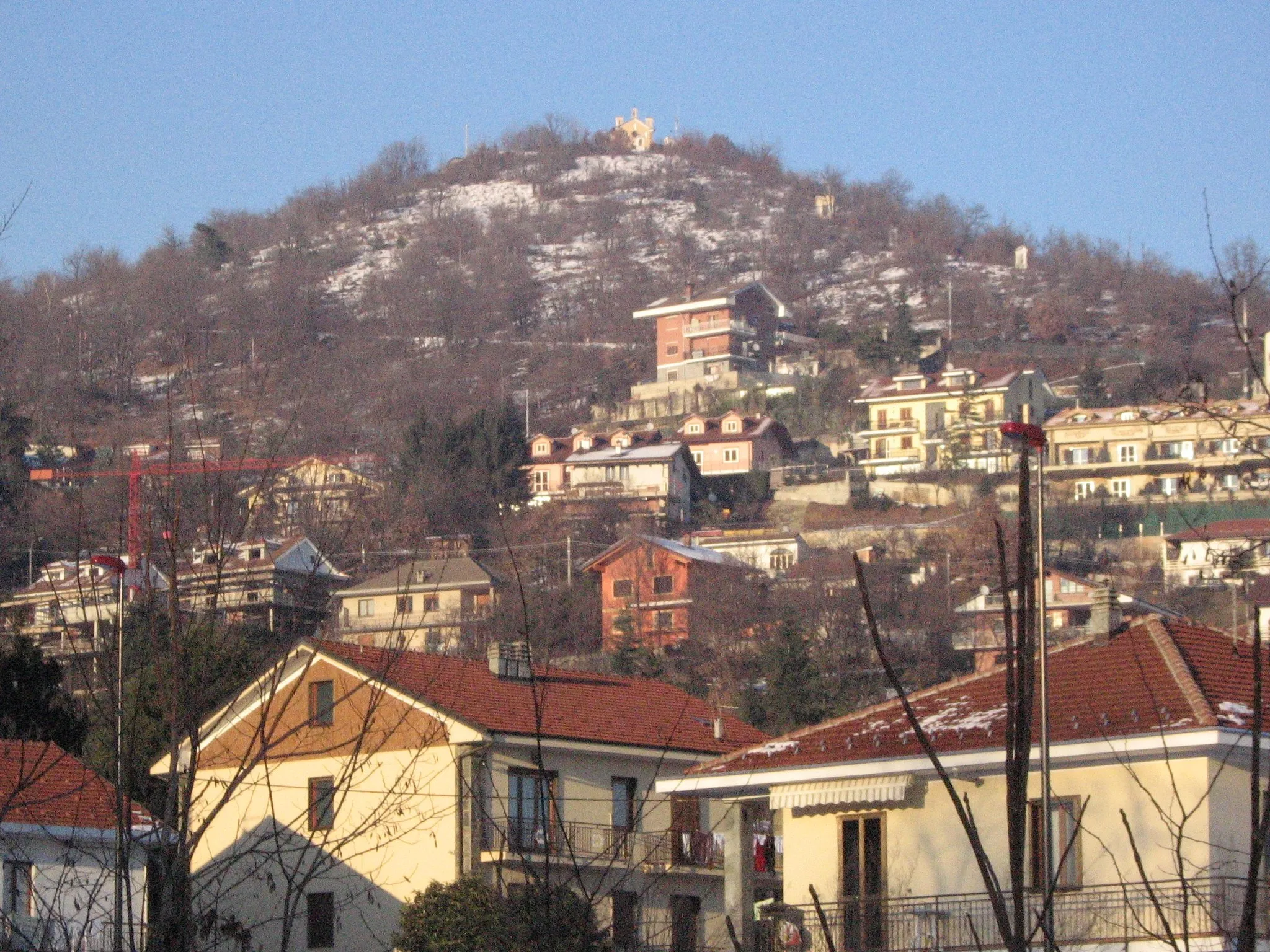 Photo showing: A view of Givoletto, Santa Maria zone, and the Maria Ausiliatrice curch on the background.