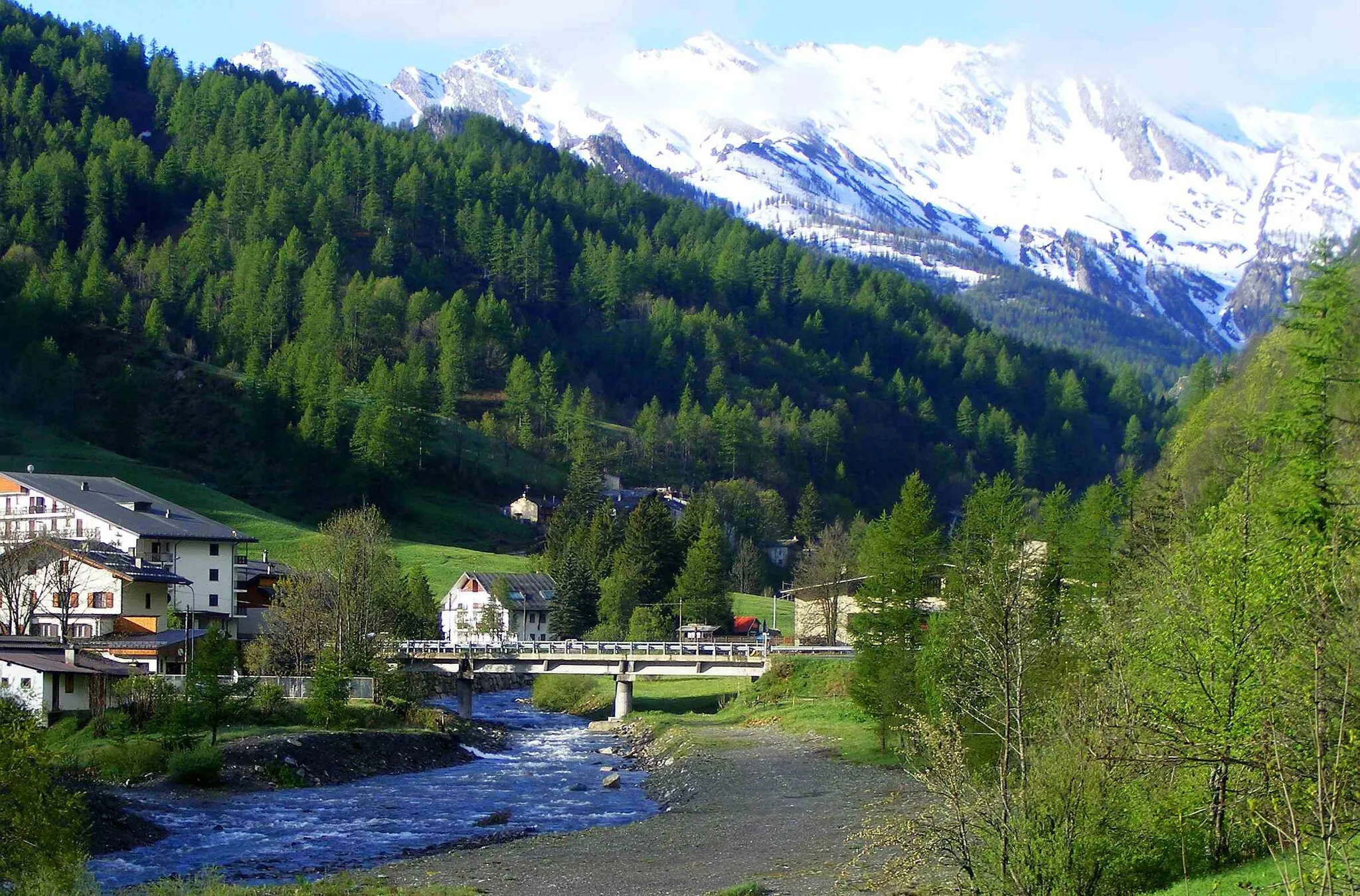 Photo showing: Germanasca creek near Praly (TO, Italy)
