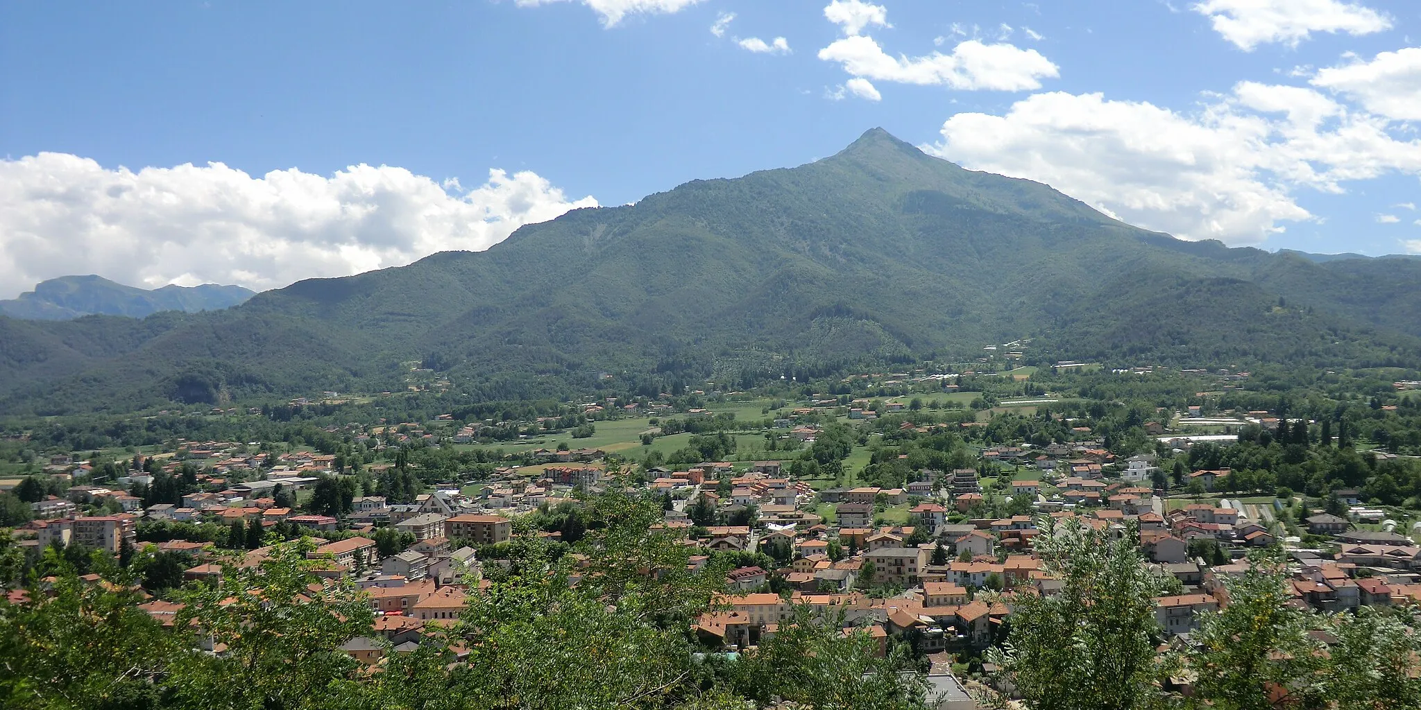 Photo showing: Peveragno (Cuneo): panorama, sullo sfondo la Bisalta