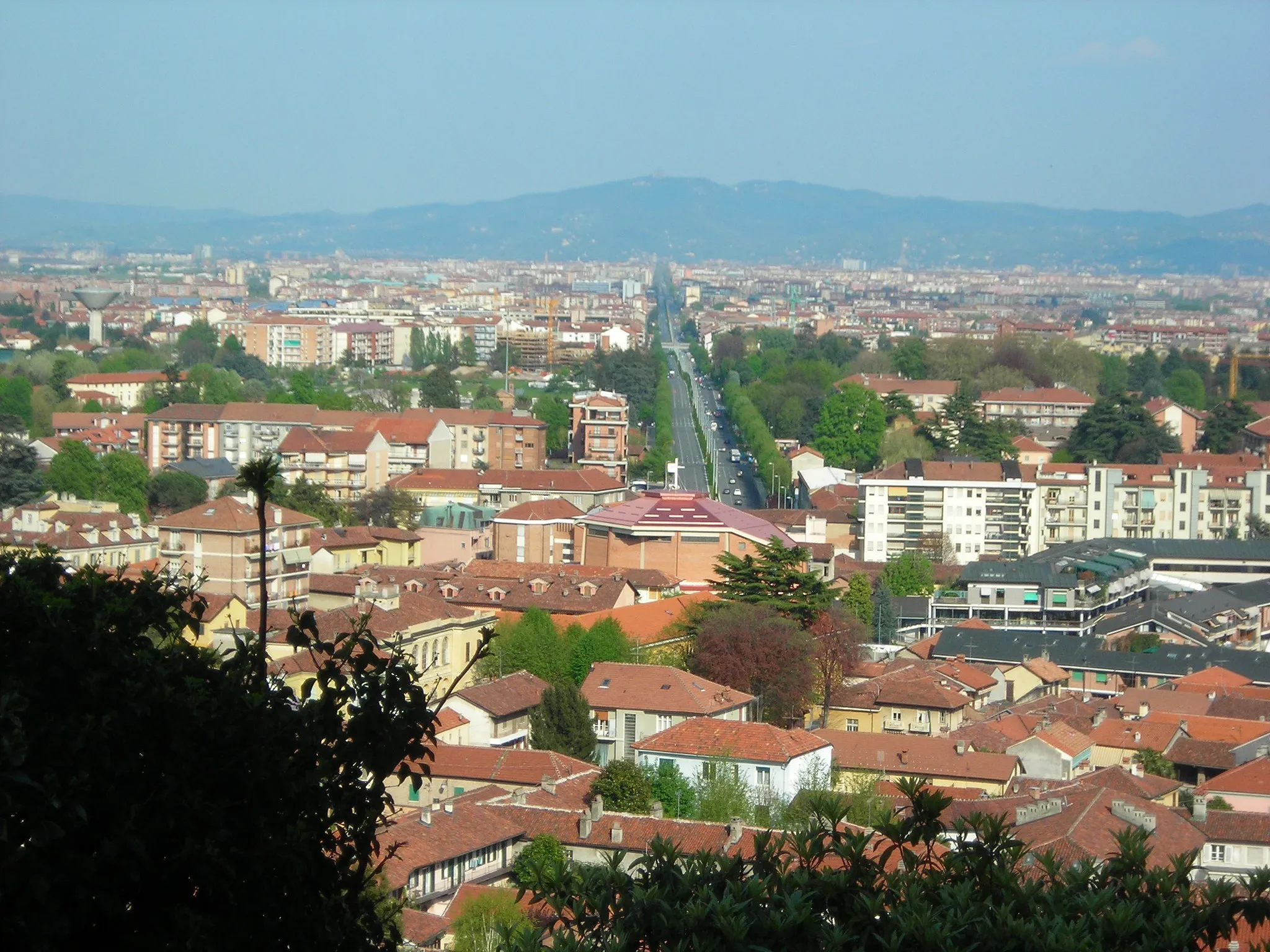 Photo showing: Corso Francia visto dal Castello di Rivoli