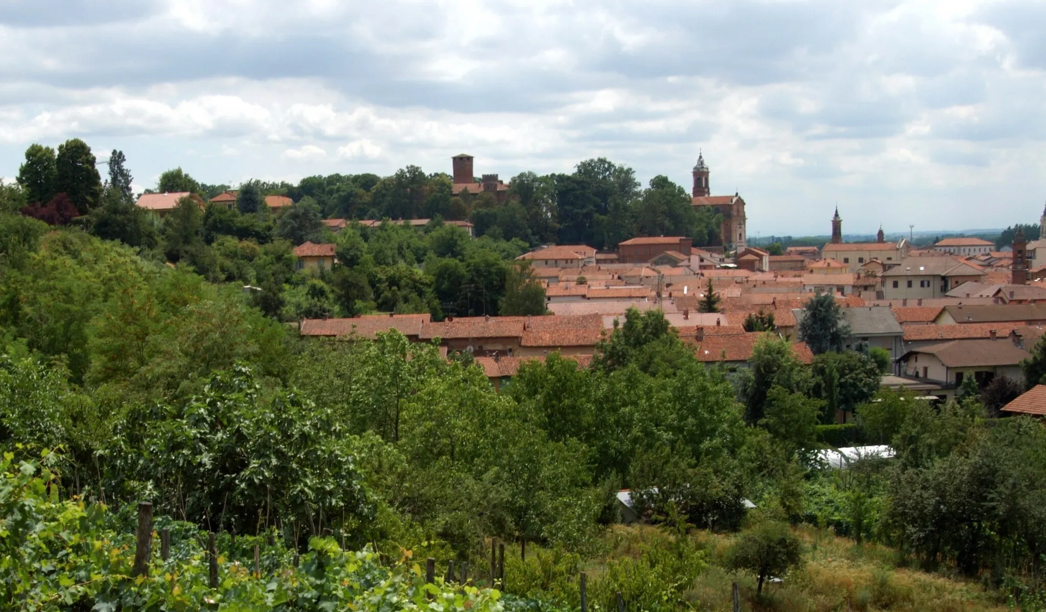 Photo showing: Antonio Gastaldi
Panorama di Sommariva del Bosco, Porta del Roero