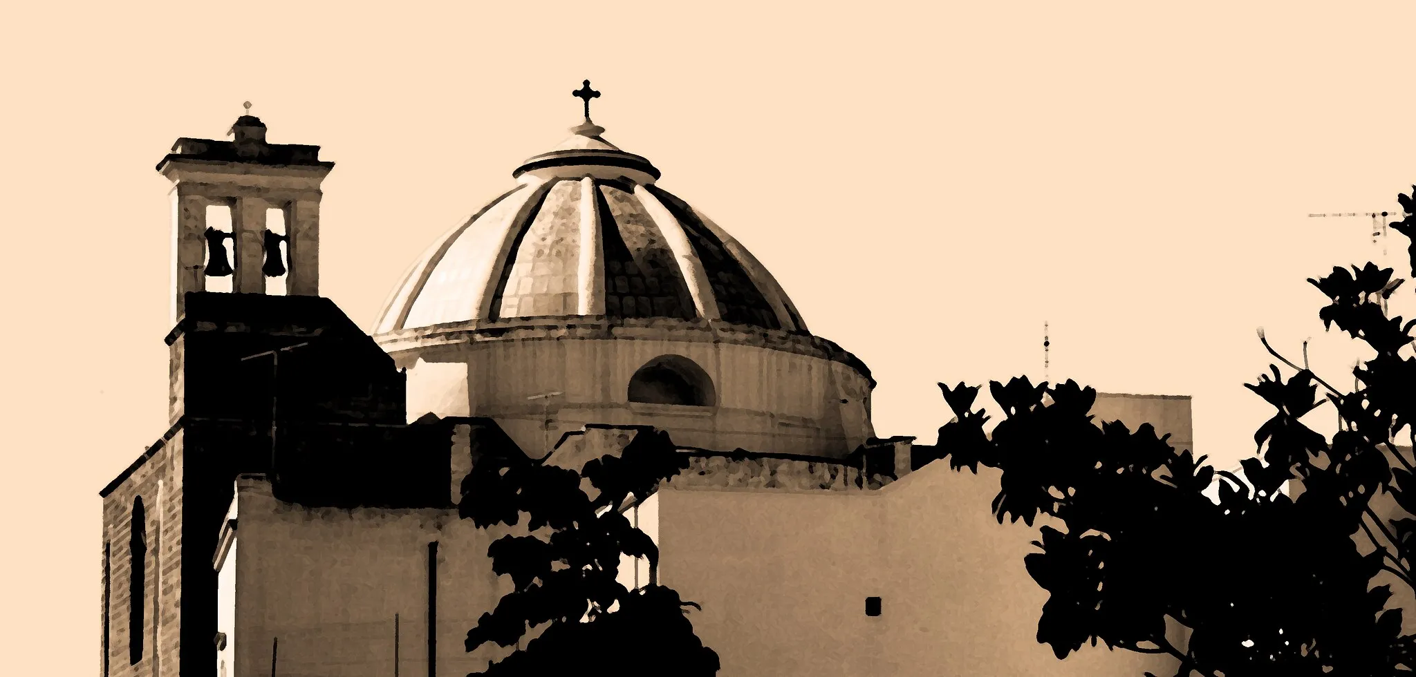 Photo showing: Cupola della chiesa madre di Neviano (Le)