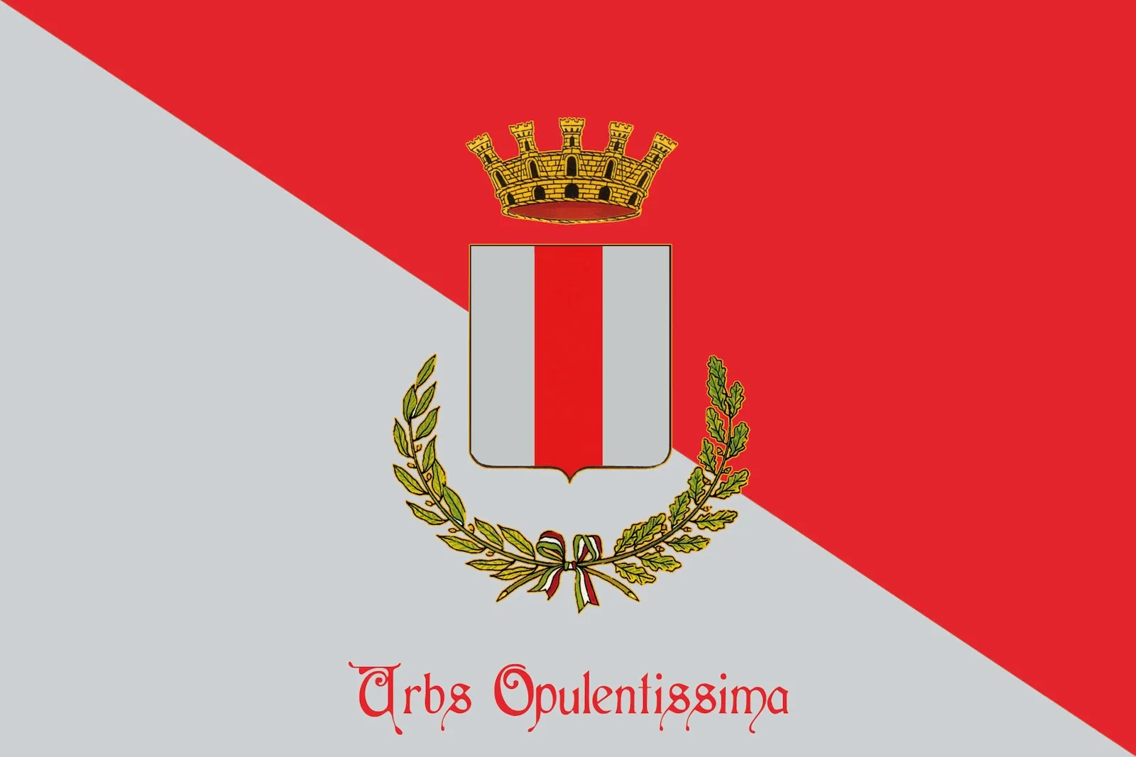 Photo showing: Bandiera Istituzionale di Piazza Armerina