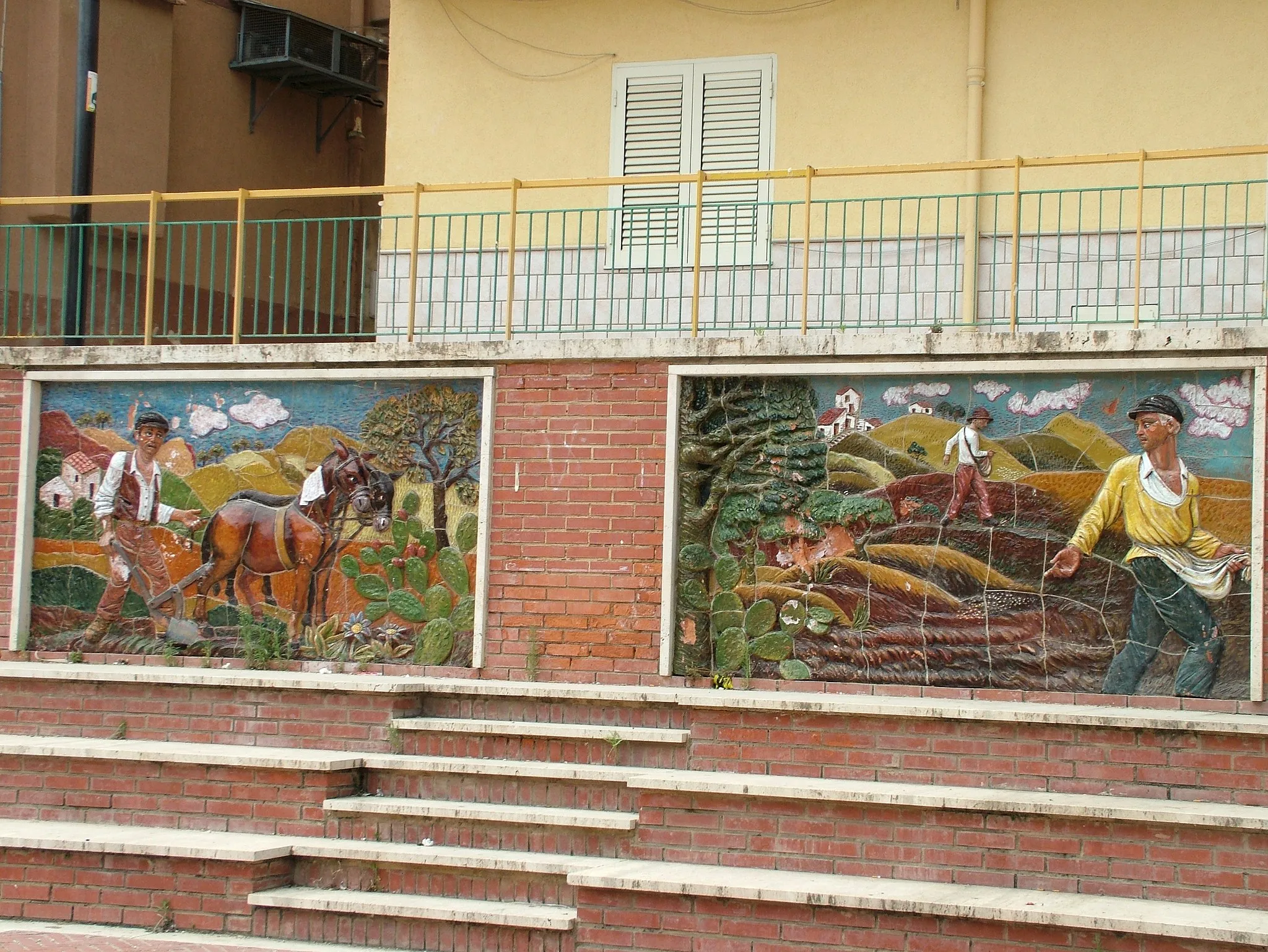 Photo showing: Santa Elisabetta, Fliessen Piazza San Carlo