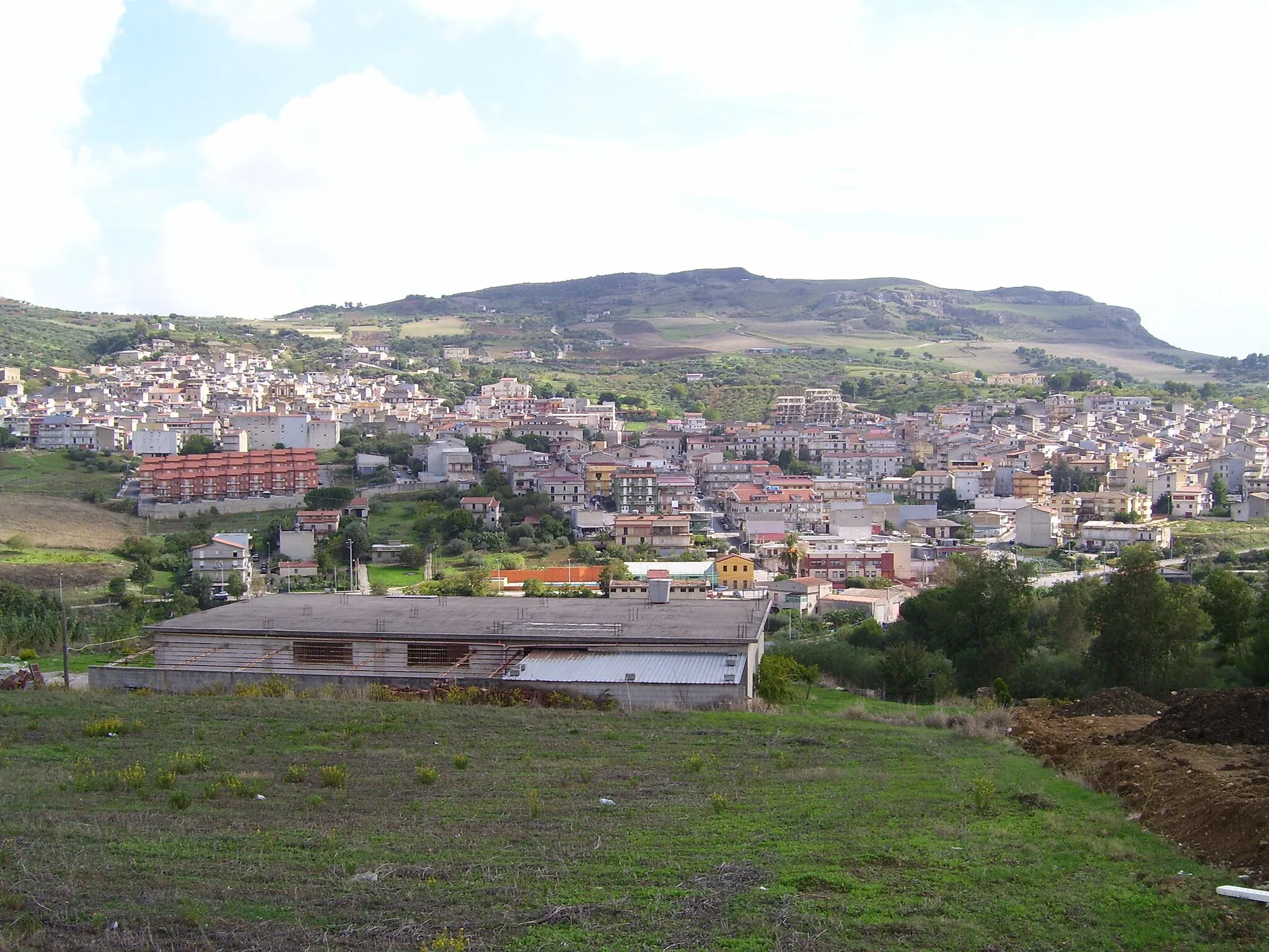 Photo showing: Panorama del paese di Villafrati